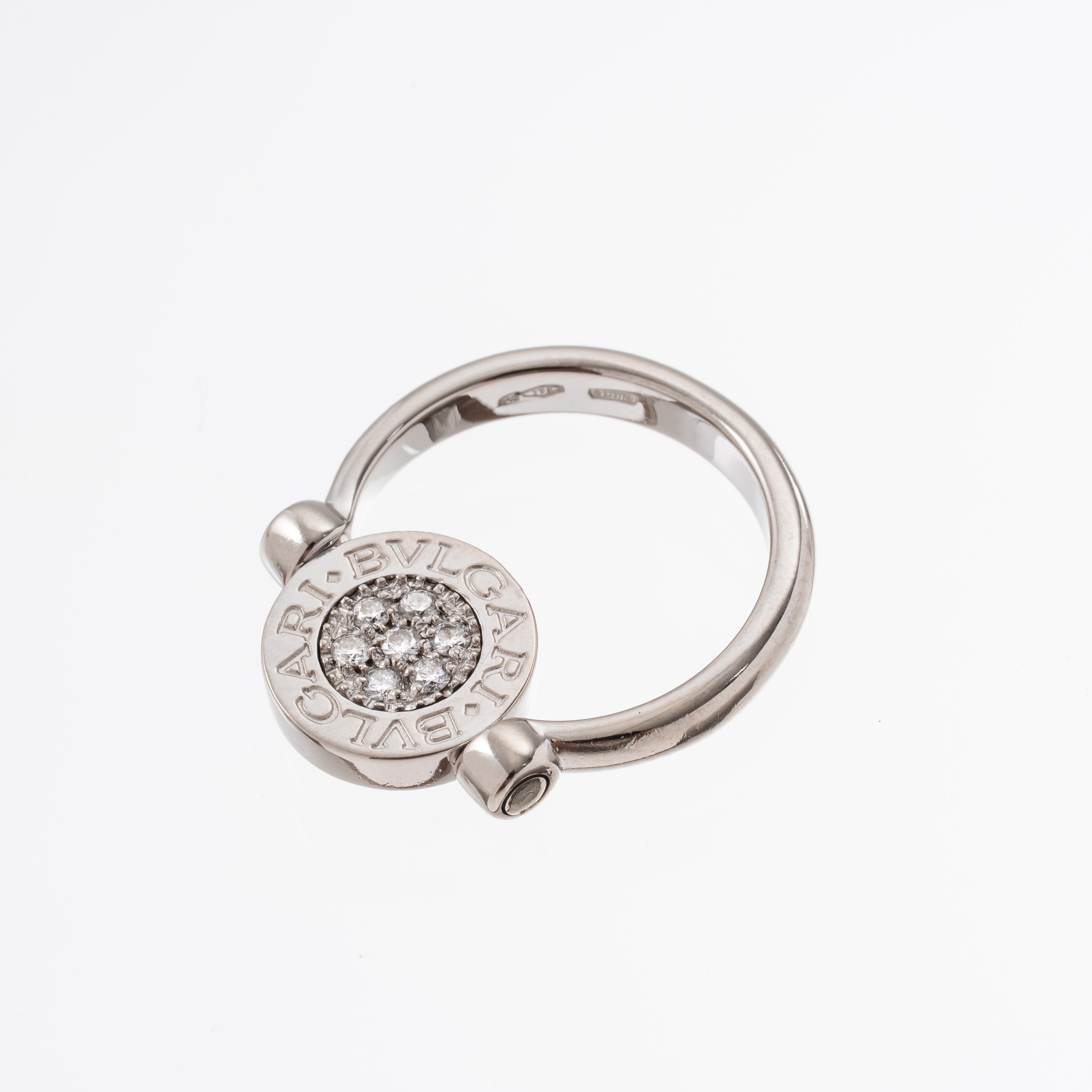 BULGARI - BULGARI BULGARIANELLO IN ORO BIANCO 18 KT,ONICE E DIAMANTI