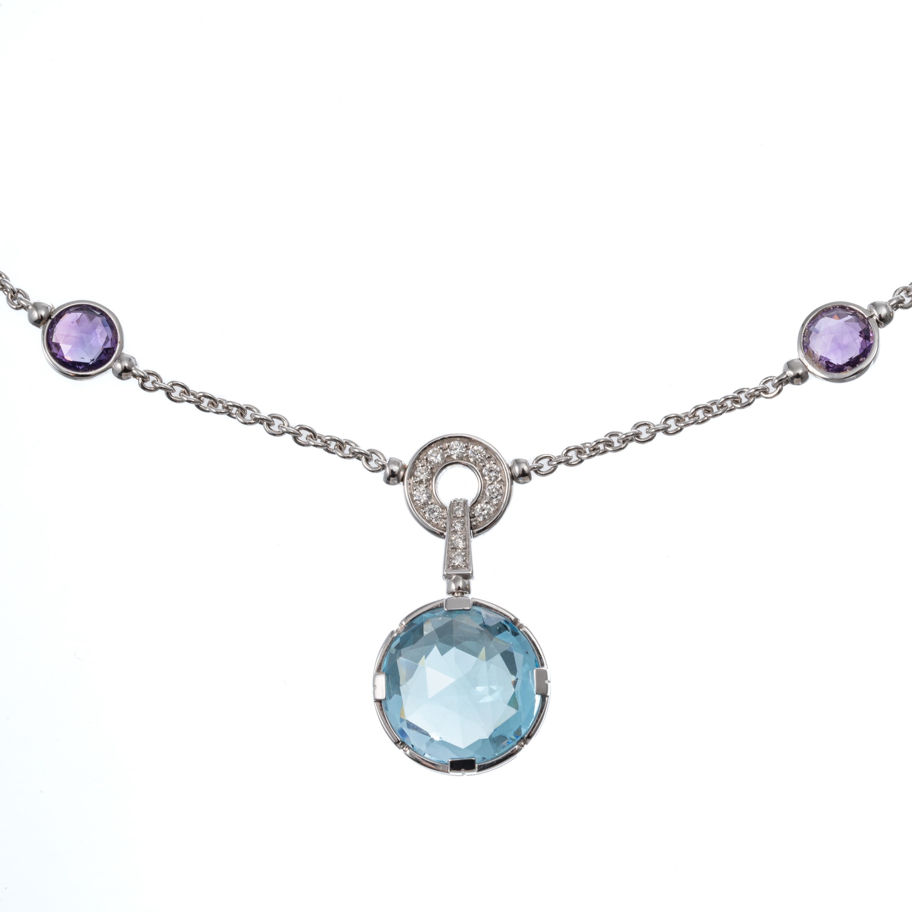 BULGARI - COLLANA MODELLO PARENTESI IN ORO BIANCO 18KT