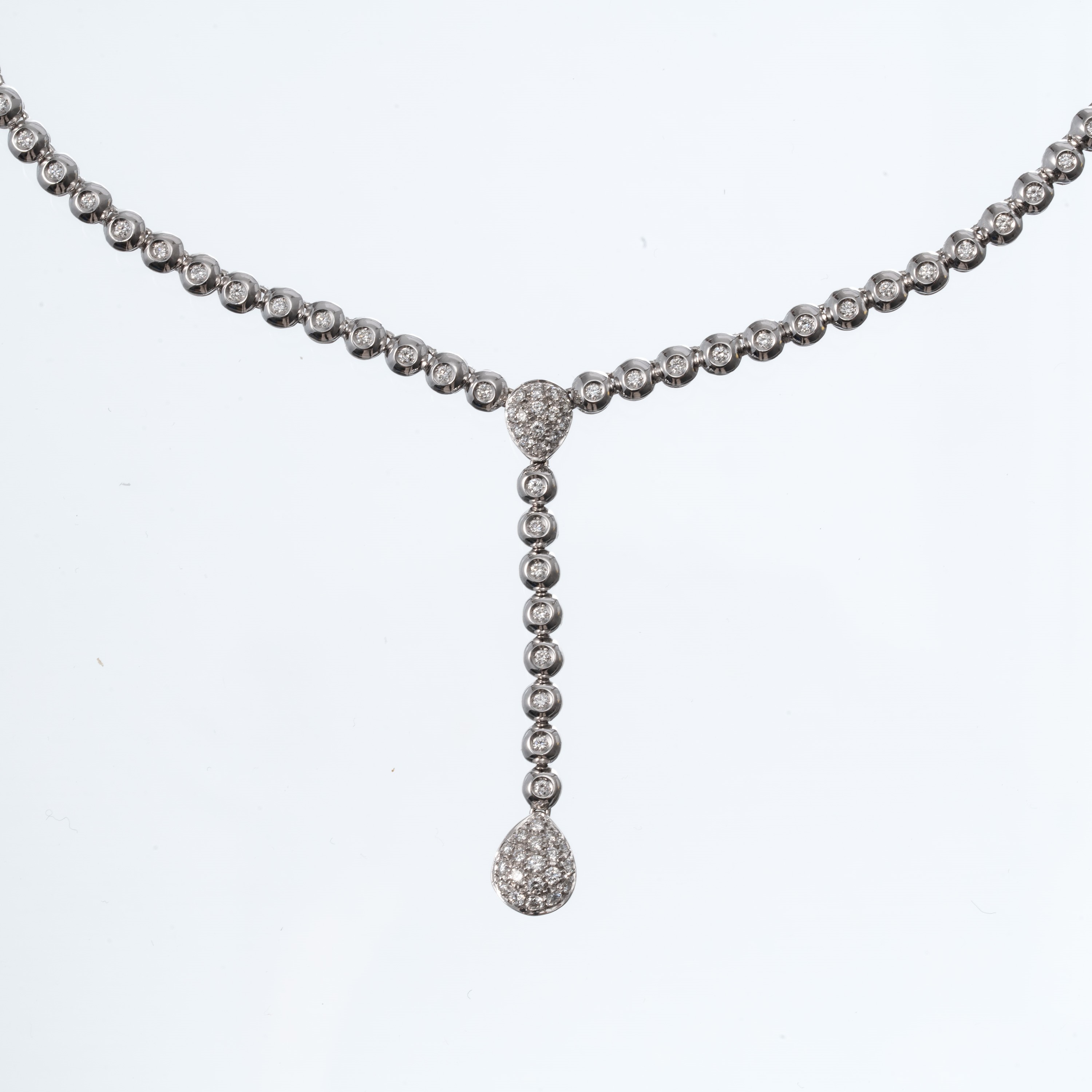 DAMIANI - COLLANA IN ORO BIANCO 18 KT E DIAMANTI