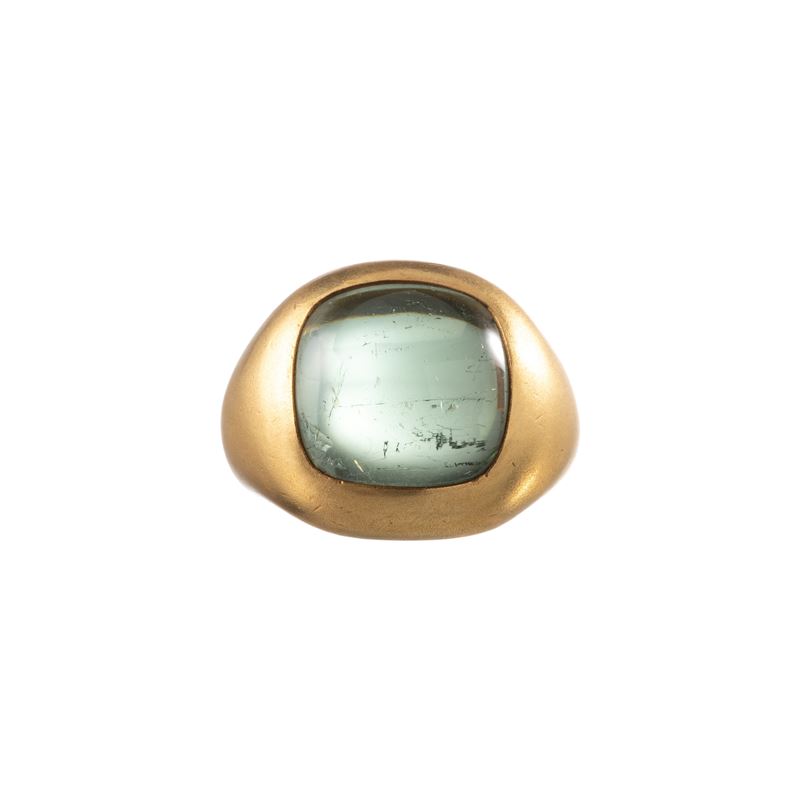 POMELLATO - ANELLO CON OLIVINAANELLO IN ORO GIALLO 18KT CON OLIVINA
