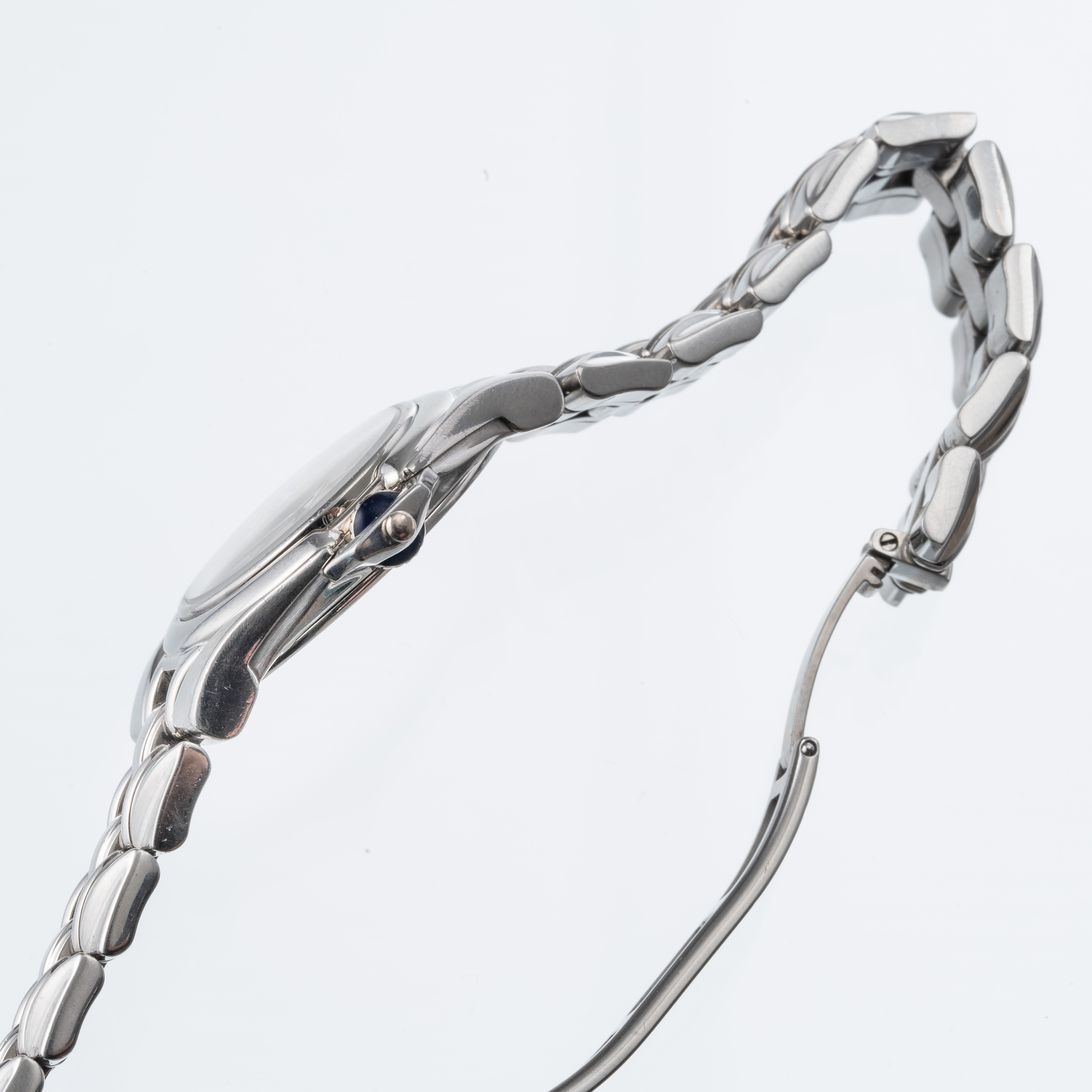 PATEK PHILIPPE - SCULPTUREOROLOGIO SOLO TEMPO AL QUARZO DA DONNA IN ACCIAIO CON QUADRANTE IN MADR...