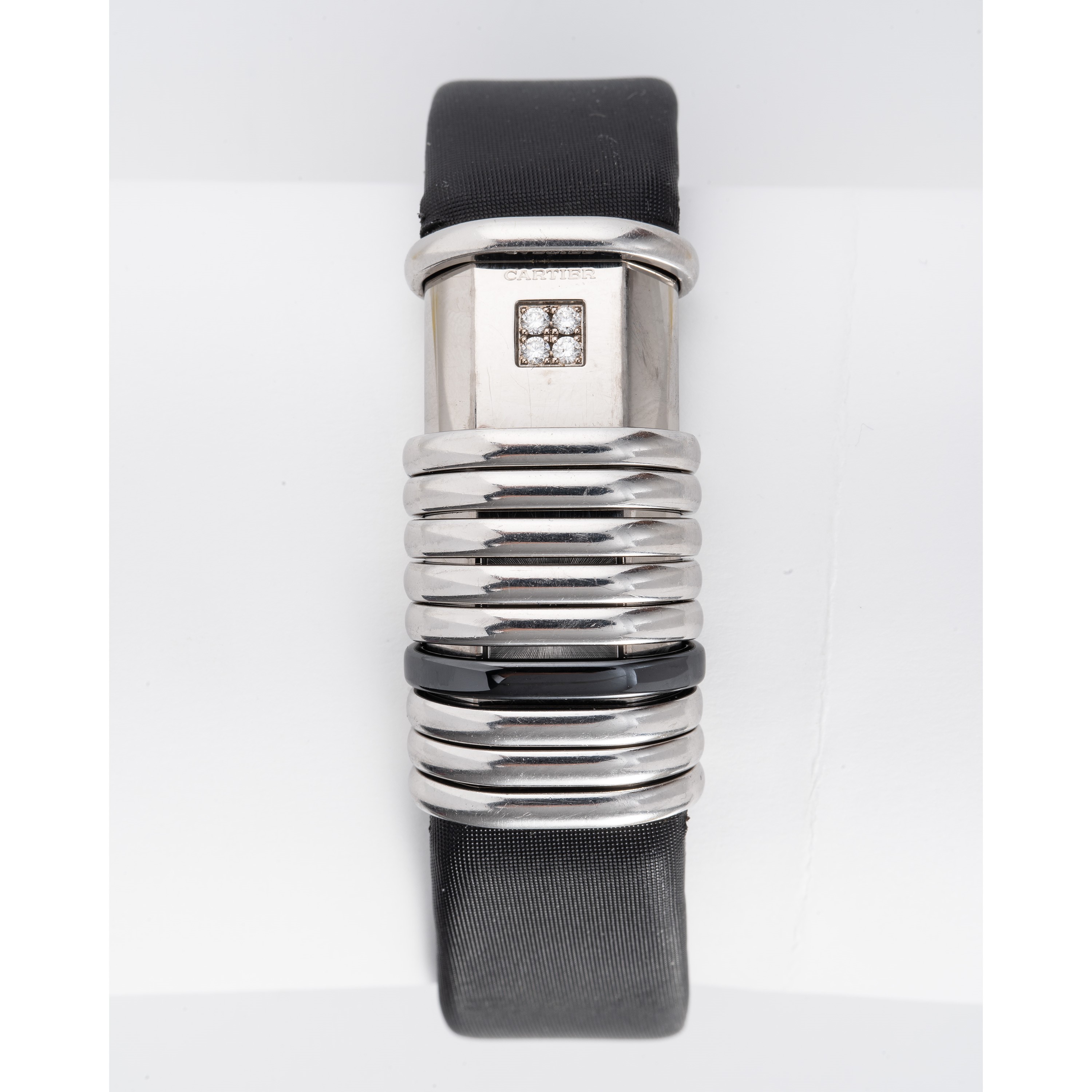 CARTIER - DECLARATIONOROLOGIO SOLO TEMPO IN ACCIAIO IN ACCIAIO E TITANIO A 'BRACCIALE' AL QUARZO.