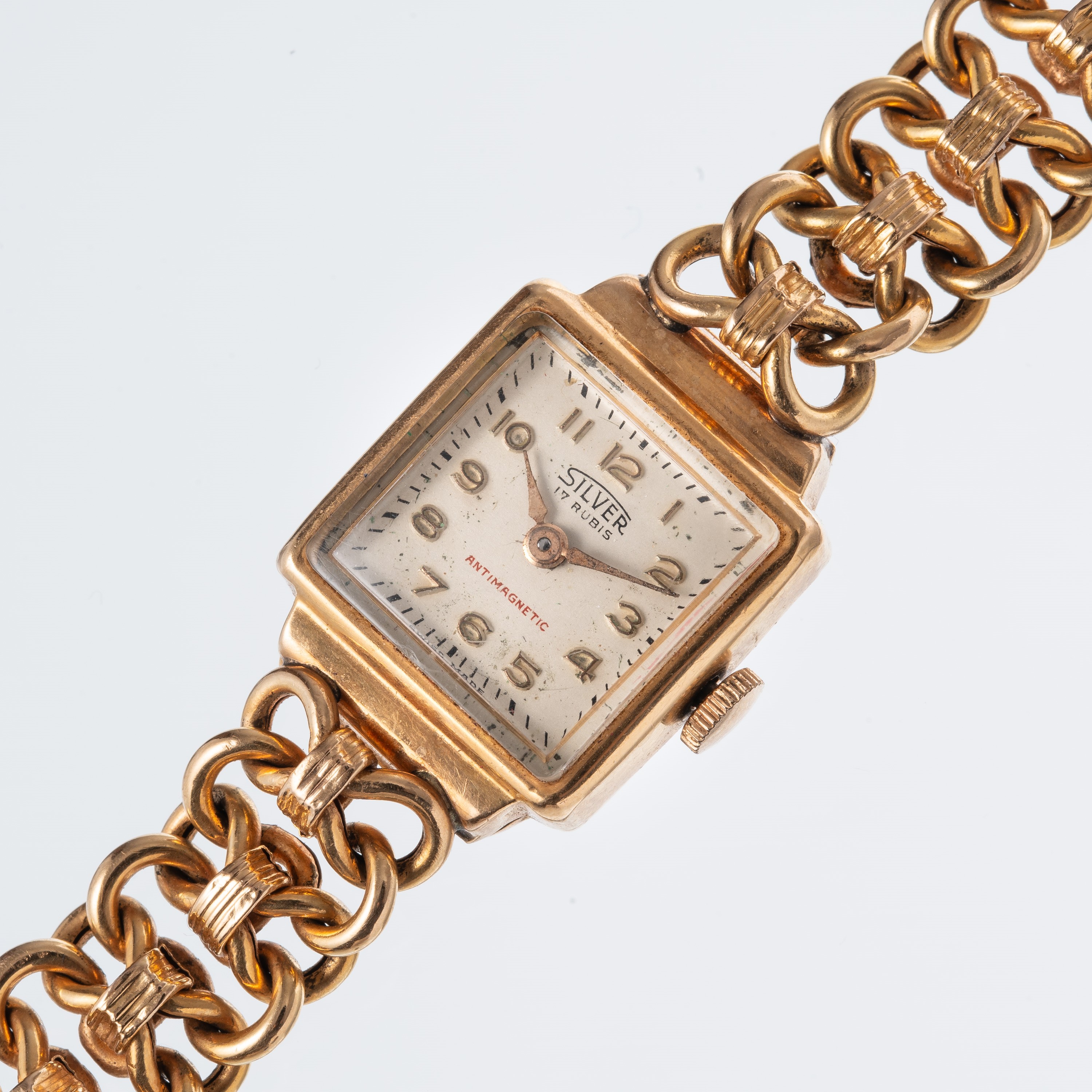 SILVER - OROLOGIO DA DONNA IN ORO 18 KT CON CINTURINO CON SCALA REGOLABILE DA CM 18 A CM 19