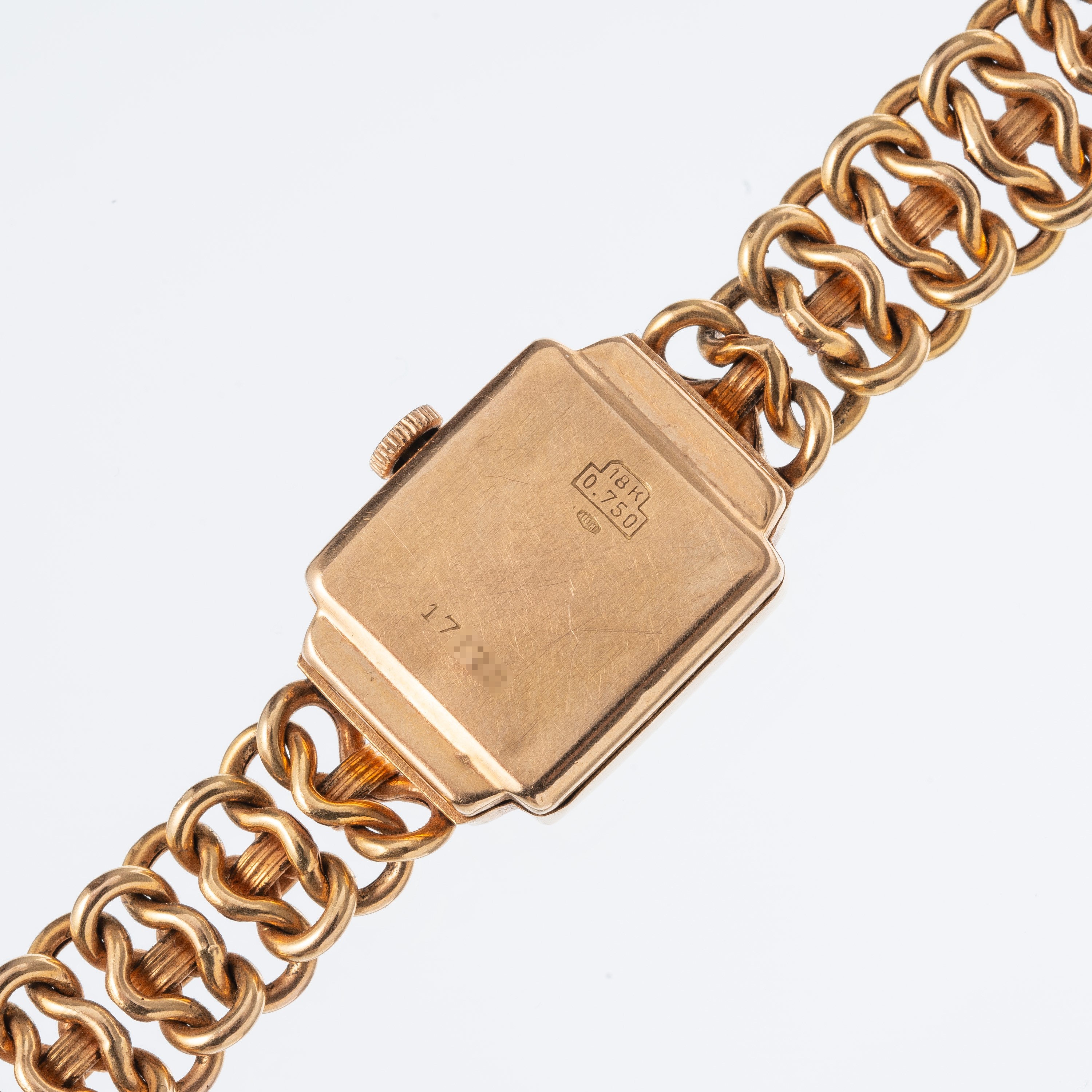 SILVER - OROLOGIO DA DONNA IN ORO 18 KT CON CINTURINO CON SCALA REGOLABILE DA CM 18 A CM 19