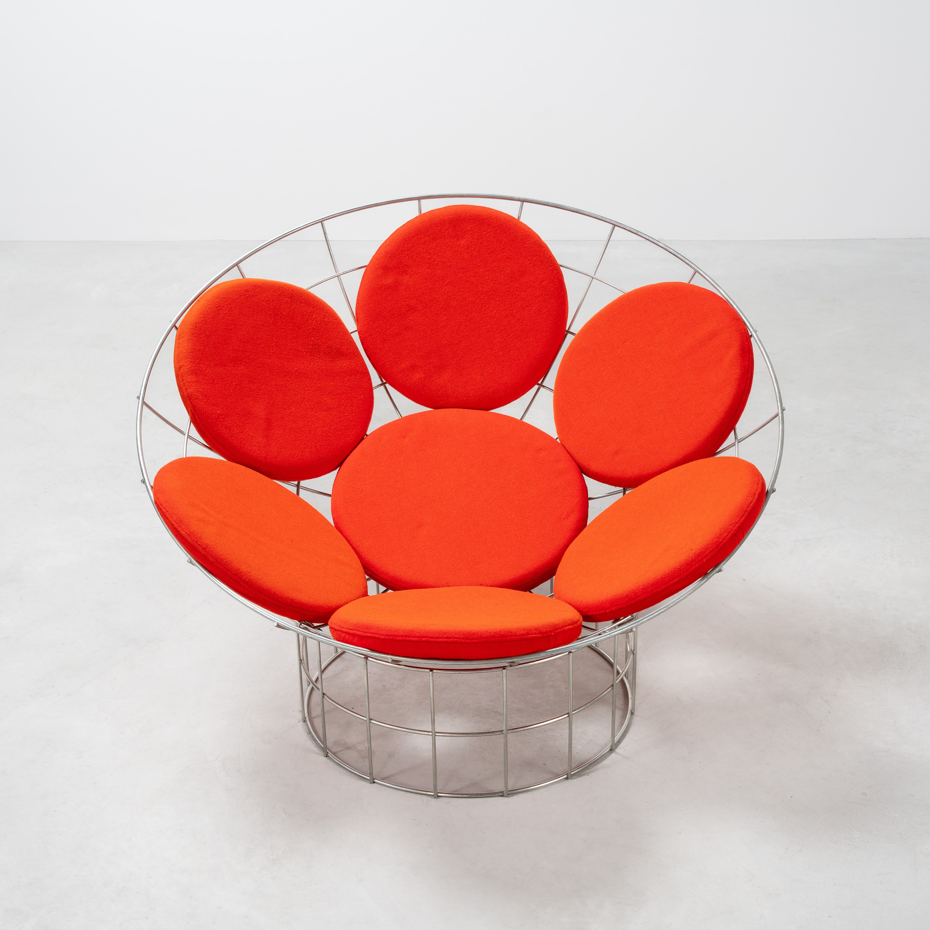 VERNER PANTON, SEDIA ORIENTABILE MODELLO 'T5', O 'PEACOCK CHAIR'