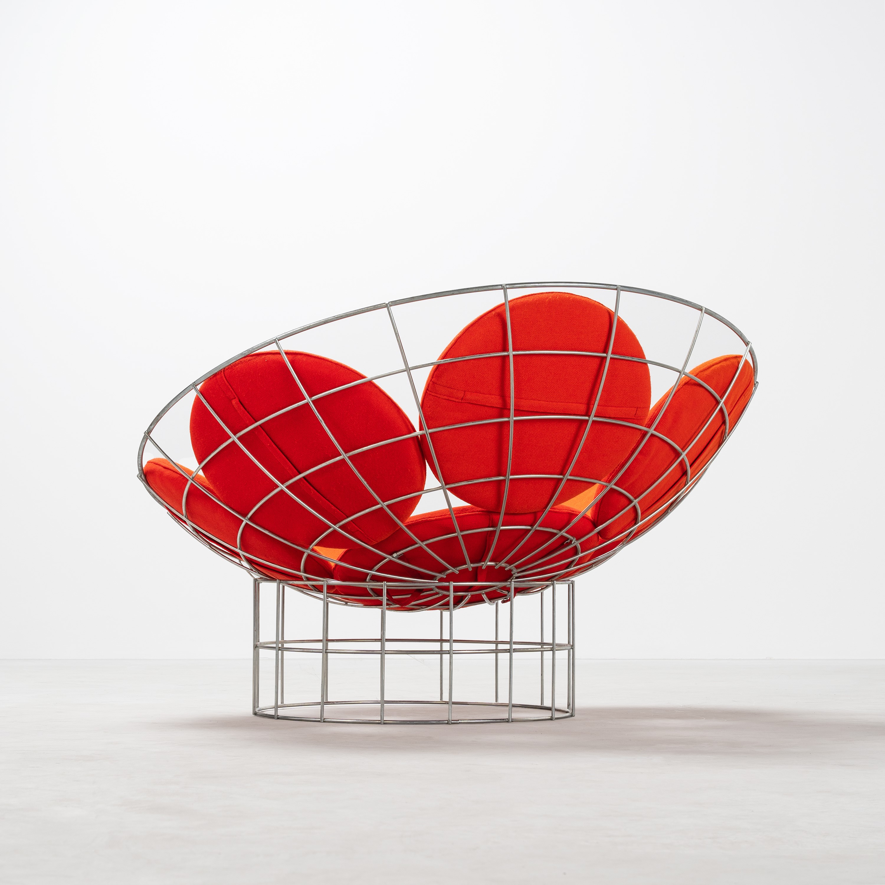 VERNER PANTON, SEDIA ORIENTABILE MODELLO 'T5', O 'PEACOCK CHAIR'