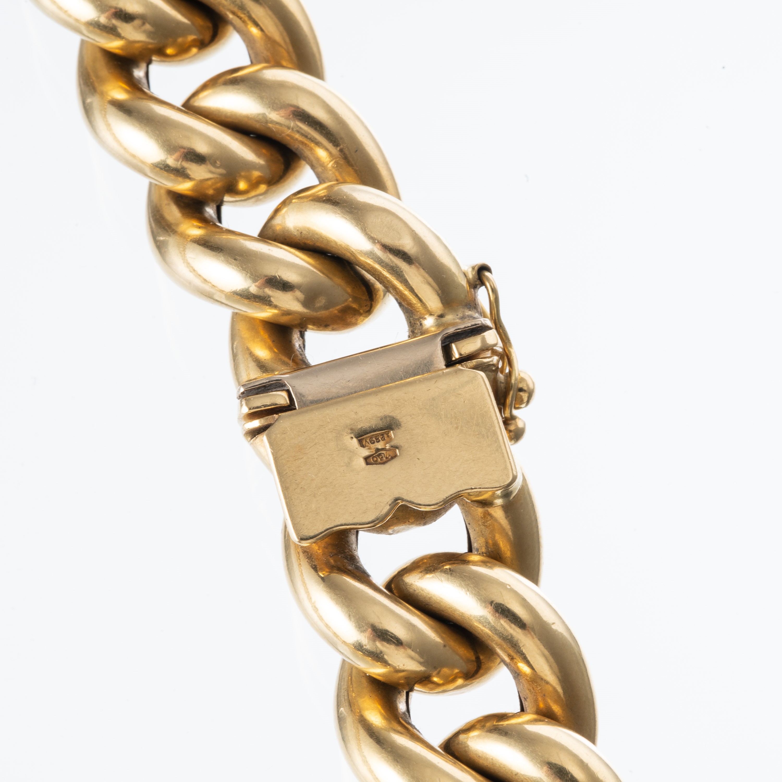 BRACCIALE A 'CATENA' IN ORO GIALLO 18KT