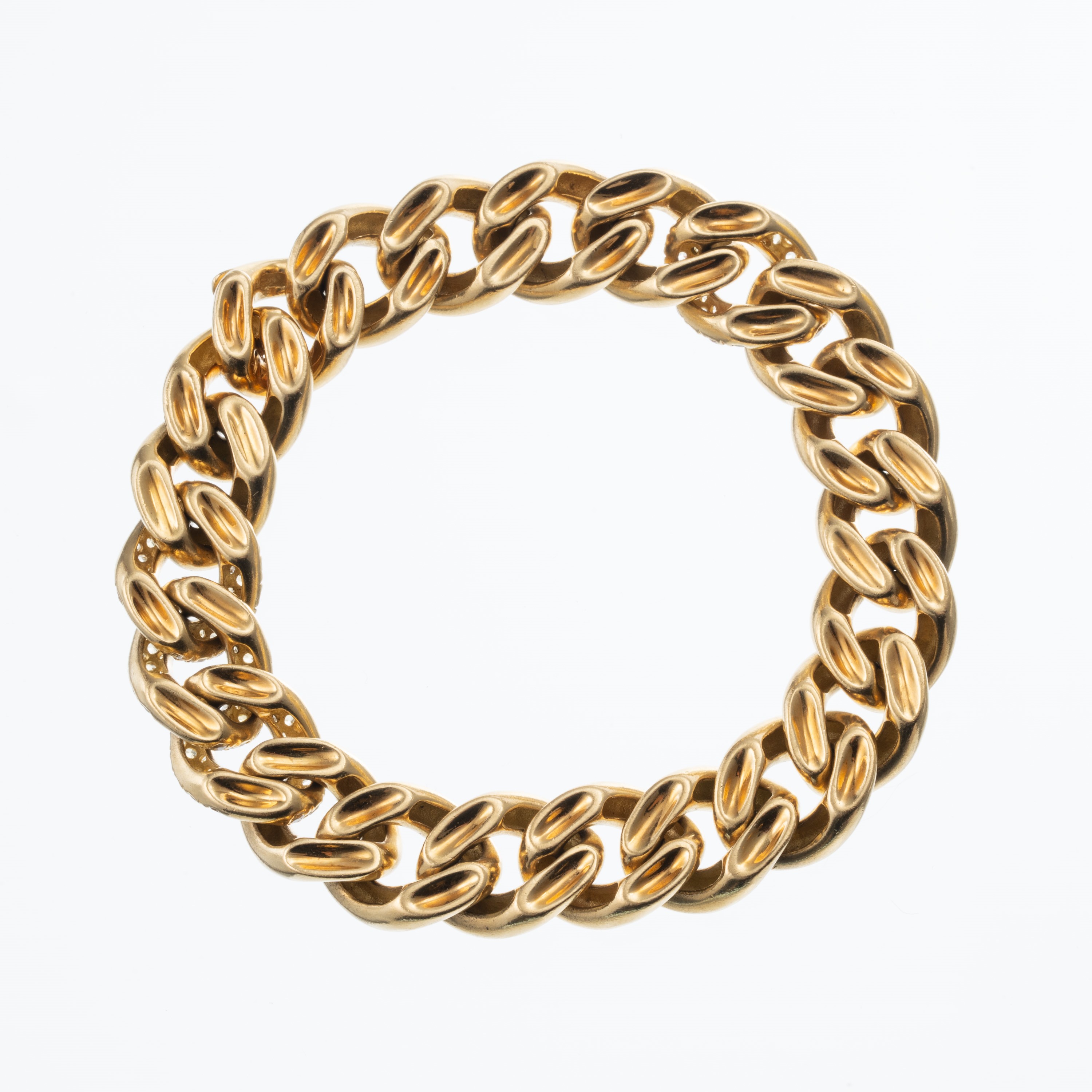 BRACCIALE A 'CATENA' IN ORO GIALLO 18KT