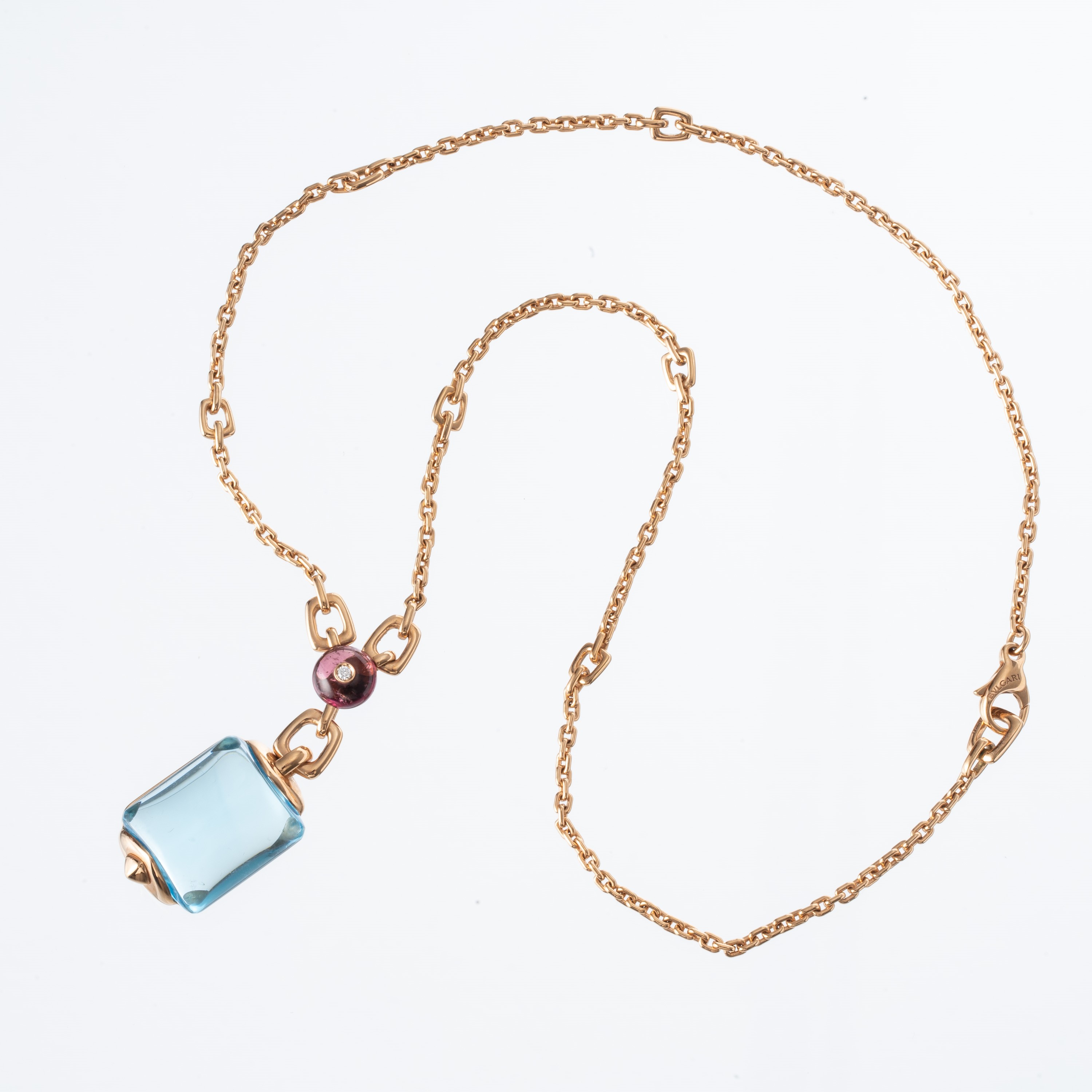 BULGARI - PARURE PARURE IN ORO GIALLO 18KT E QUARZO