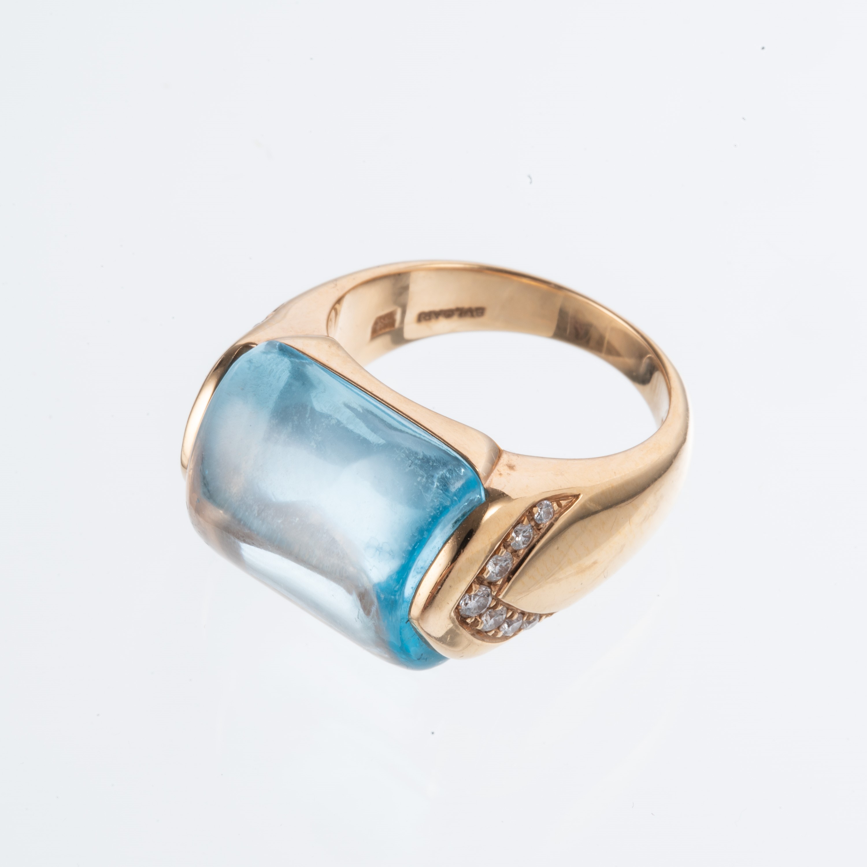 BULGARI - PARURE PARURE IN ORO GIALLO 18KT E QUARZO