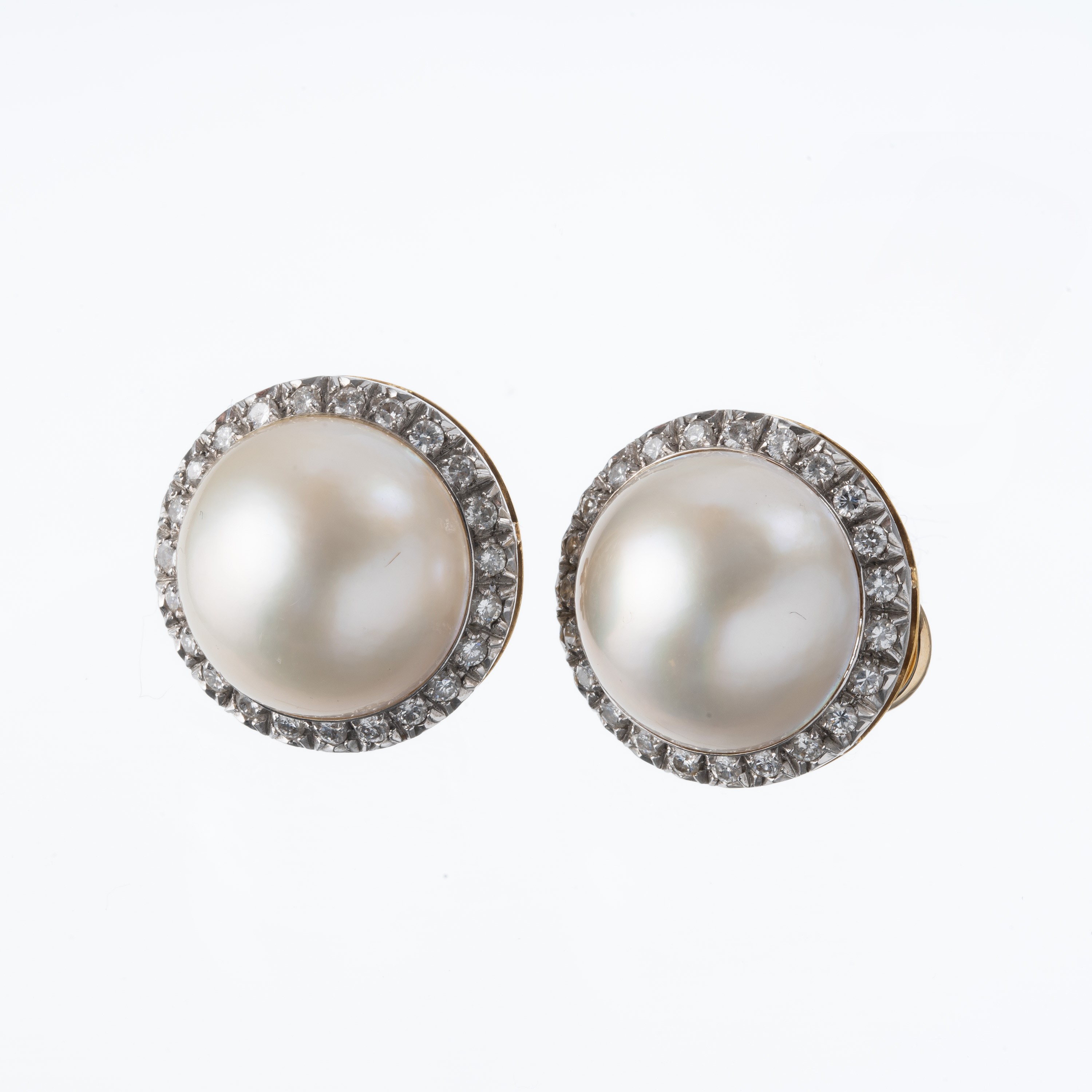 DAMIANI - ORECCHINI ORECCHINI IN ORO GIALLO 18 KT CON PERLE MABE’ E DIAMANTI