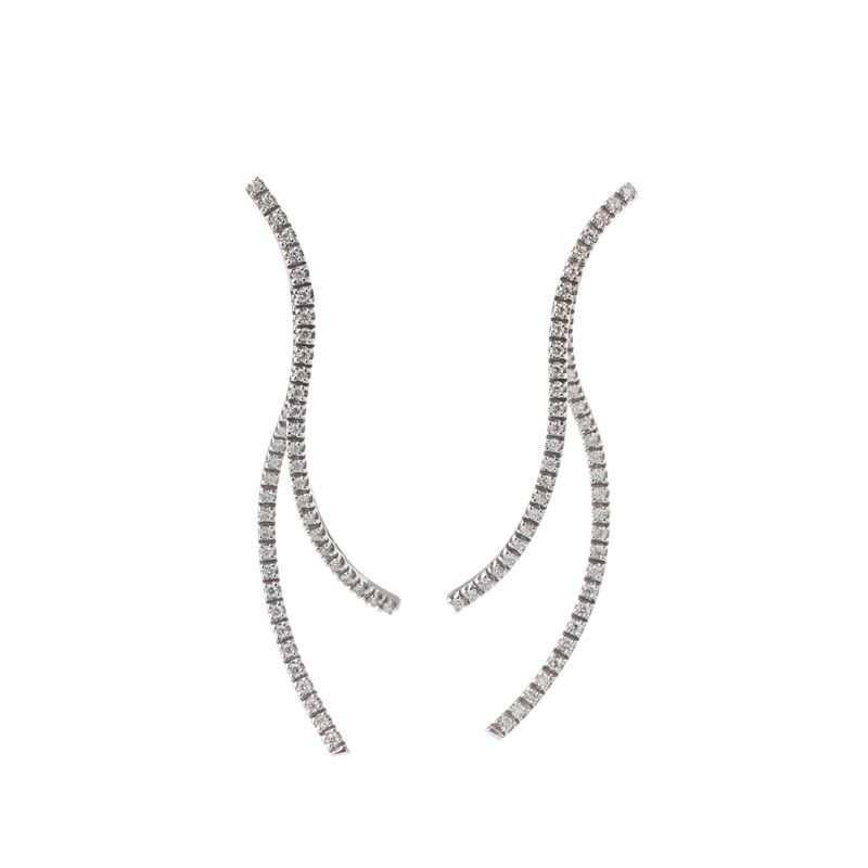 SALVINI - ORECCHINI ORECCHINI IN ORO BIANCO 18 KT CON DIAMANTI