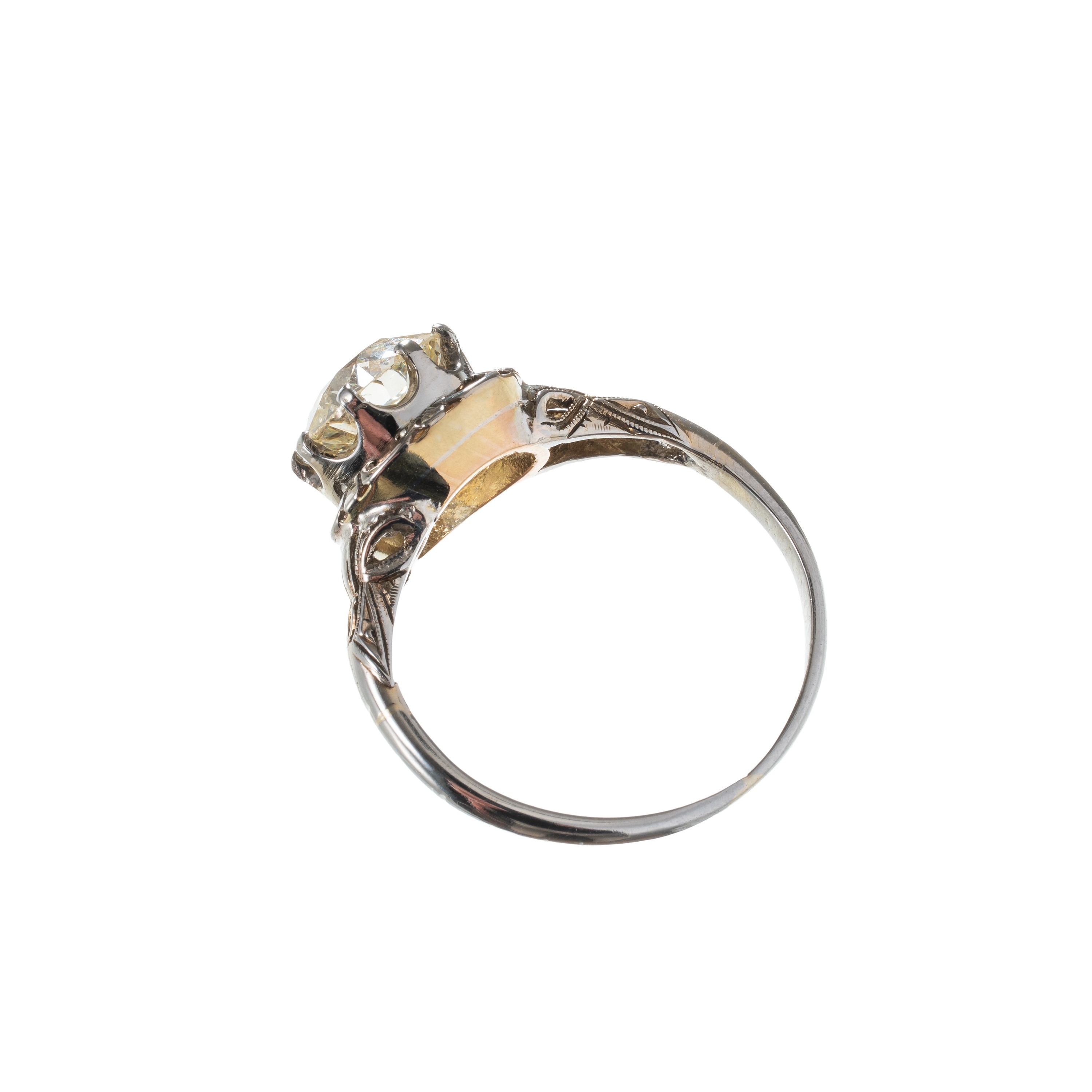 ANELLO IN ORO BIANCO 18 KT CON DIAMANTE