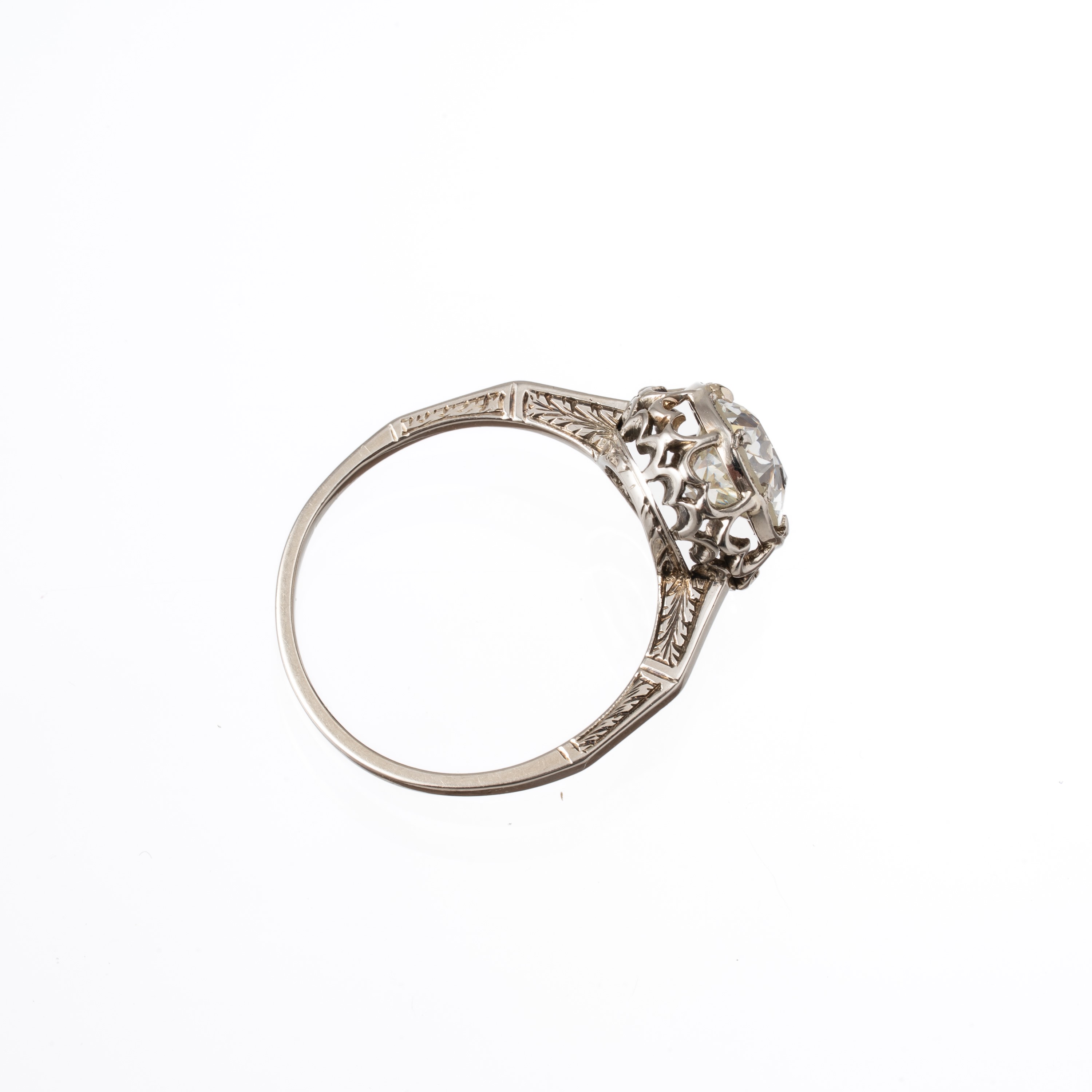 ANELLO IN ORO BIANCO 18 KT CON DIAMANTE