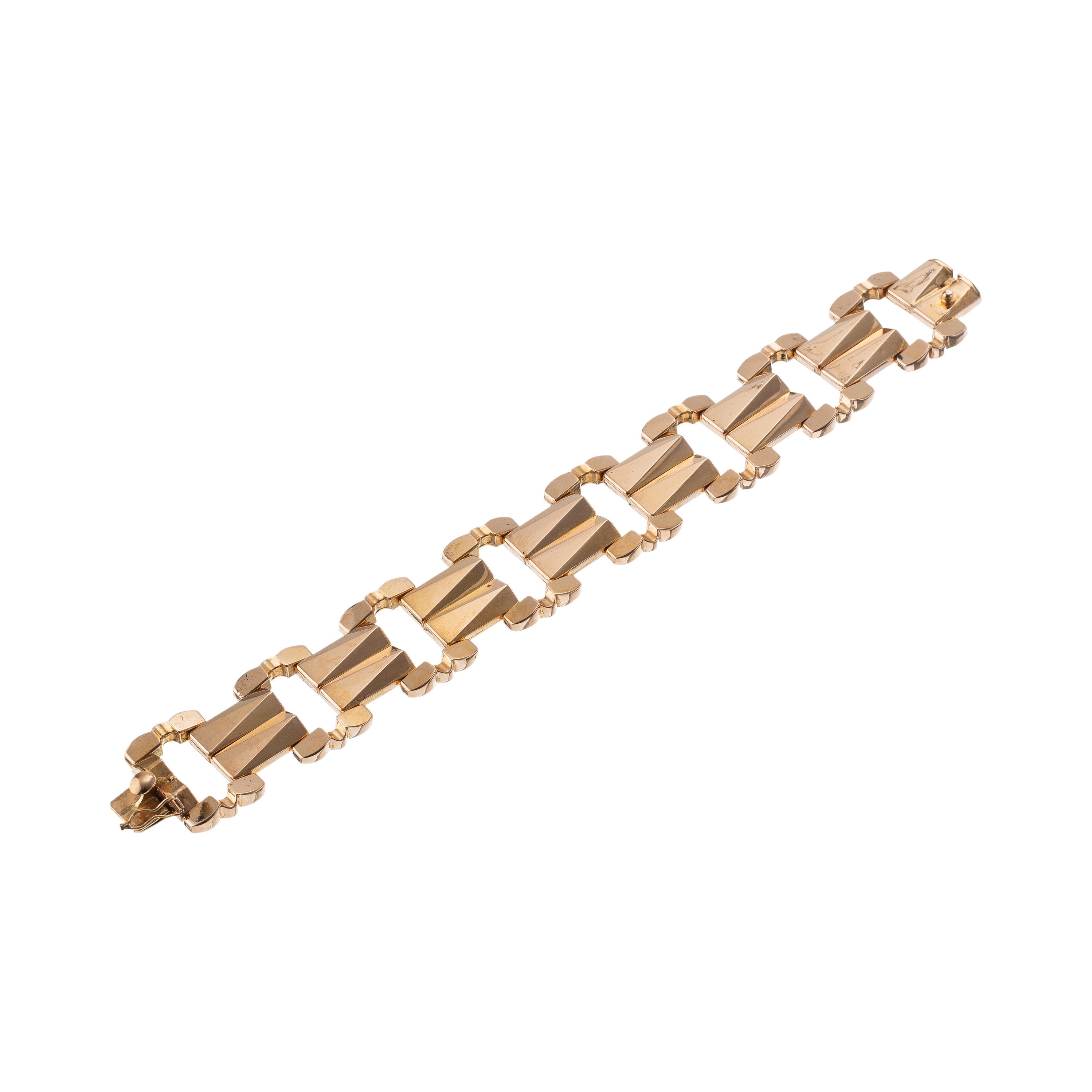 BRACCIALE IN ORO 18 KT A MOTIVI GEOMETRICI STAMPATI