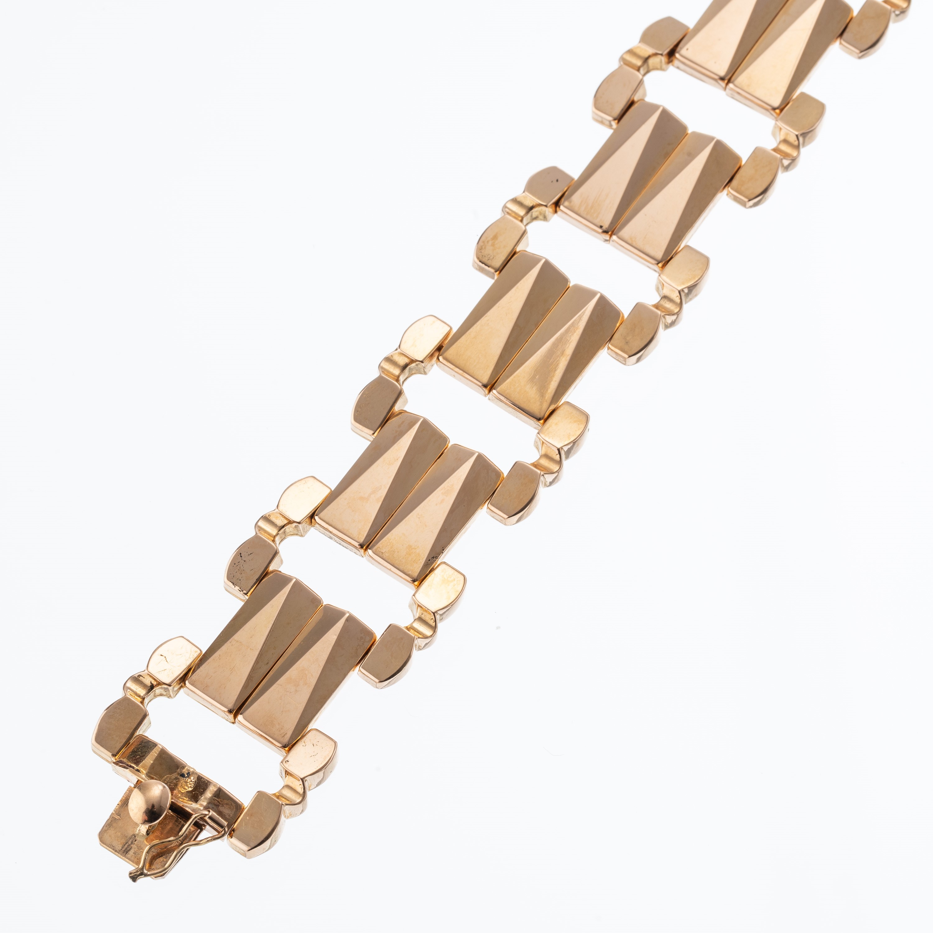 BRACCIALE IN ORO 18 KT A MOTIVI GEOMETRICI STAMPATI