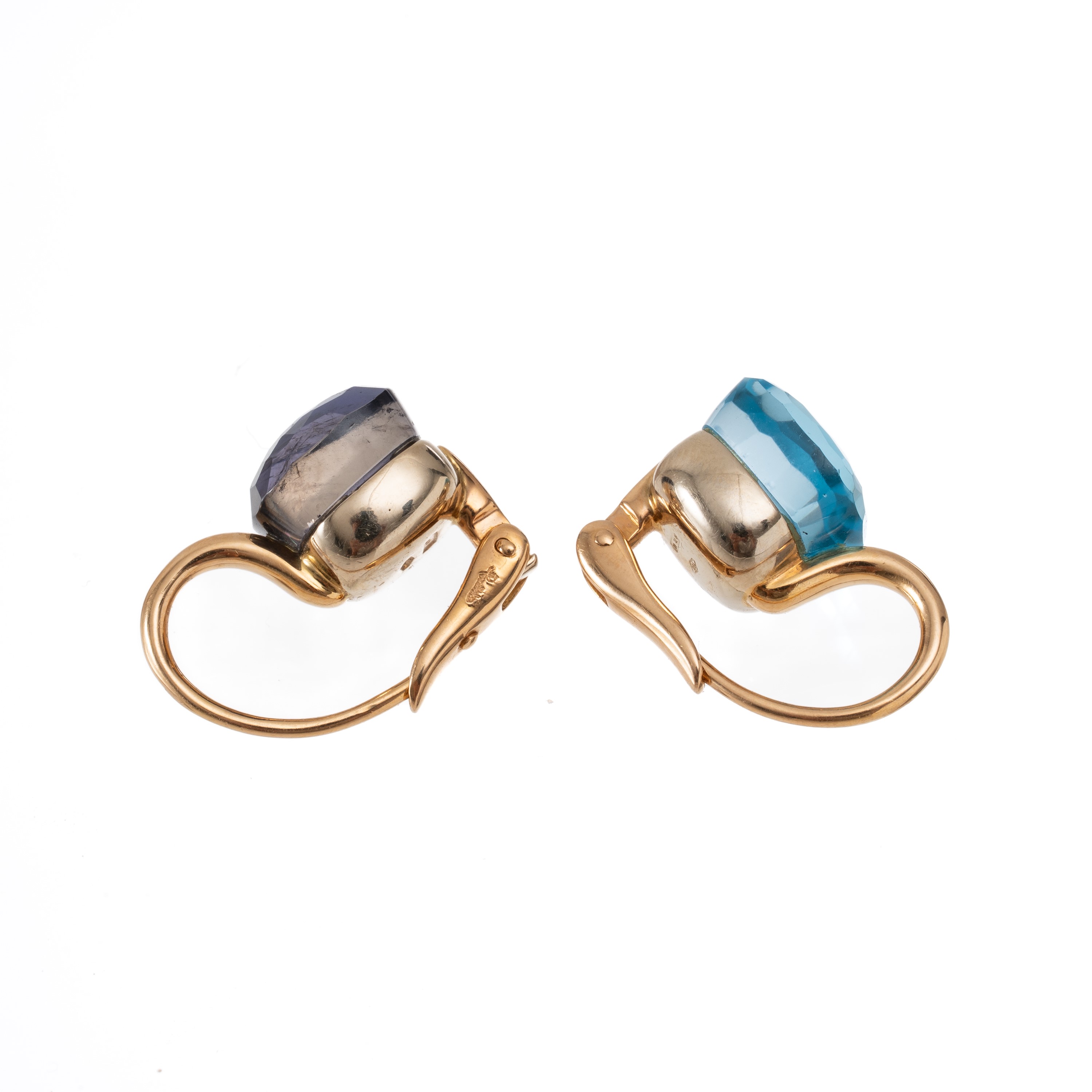 POMELLATO - ORECCHINI IN ORO GIALLO 18 KT, AMETISTA E TOPAZIO