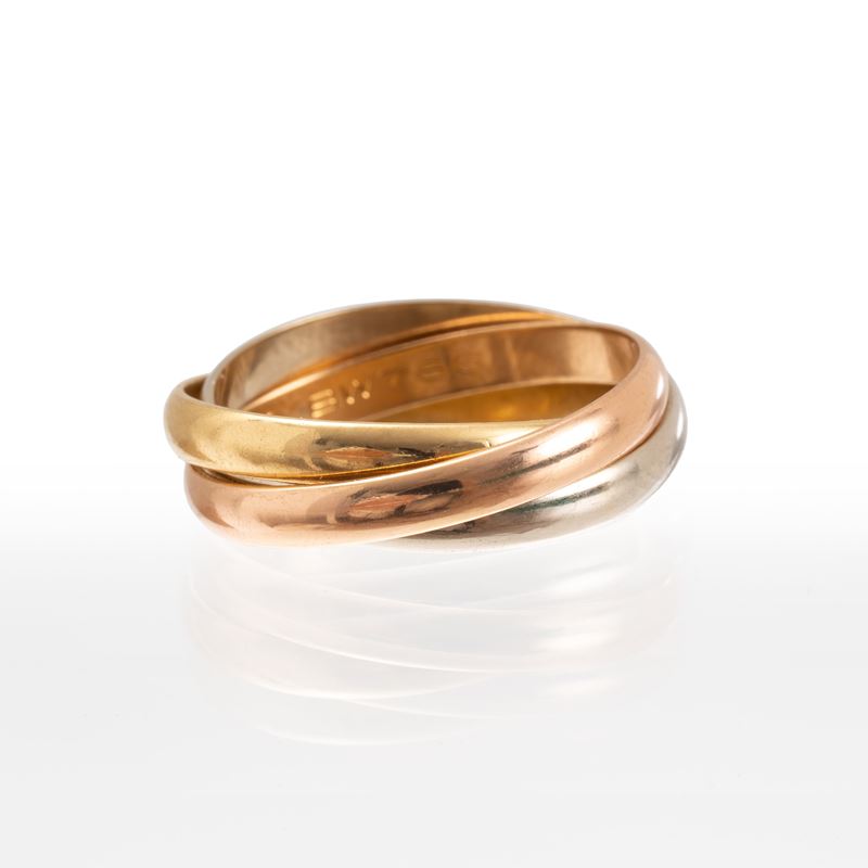 CARTIER - TRINITYANELLO IN ORO GIALLO, BIACO E ROSA 18 KT