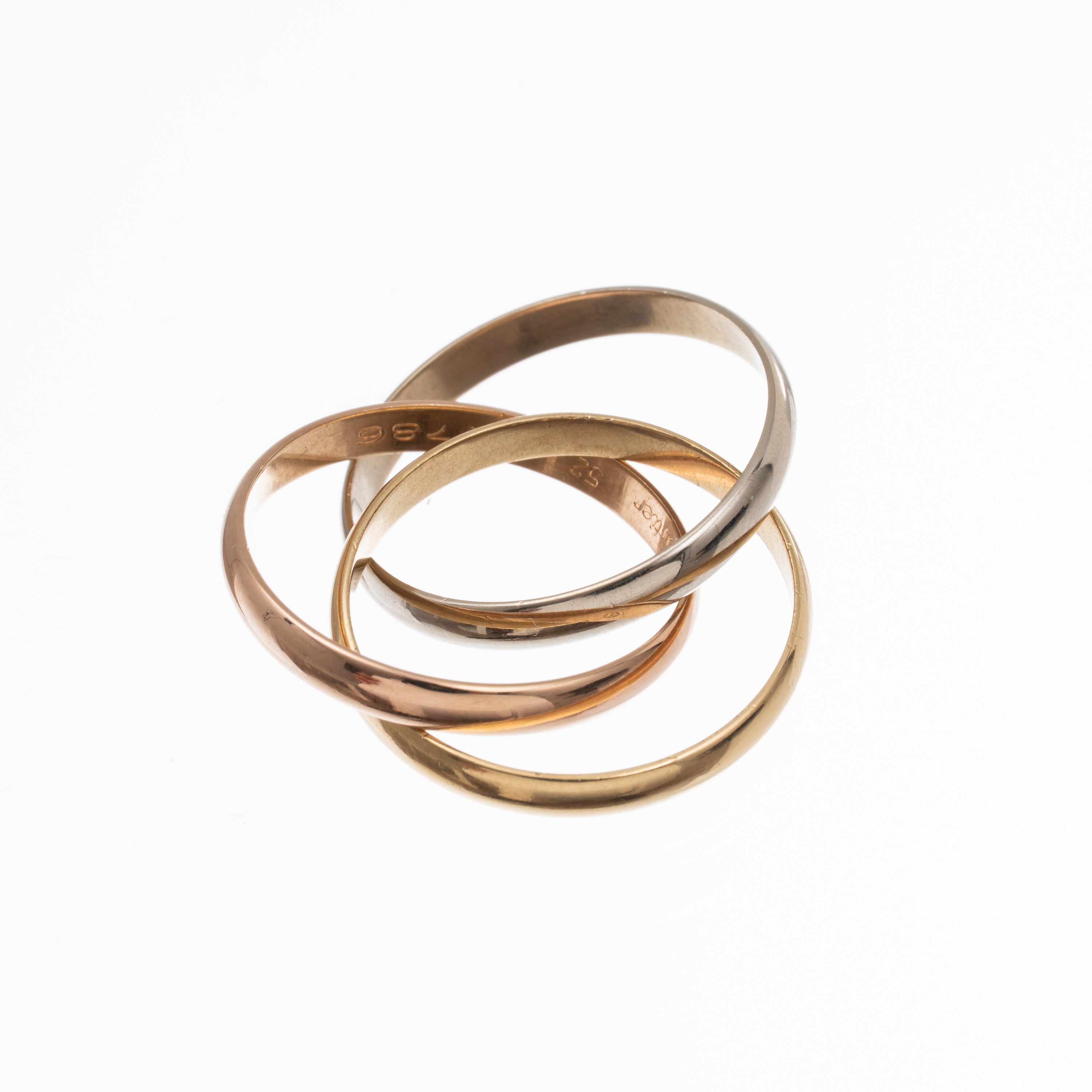 CARTIER - TRINITYANELLO IN ORO GIALLO, BIACO E ROSA 18 KT