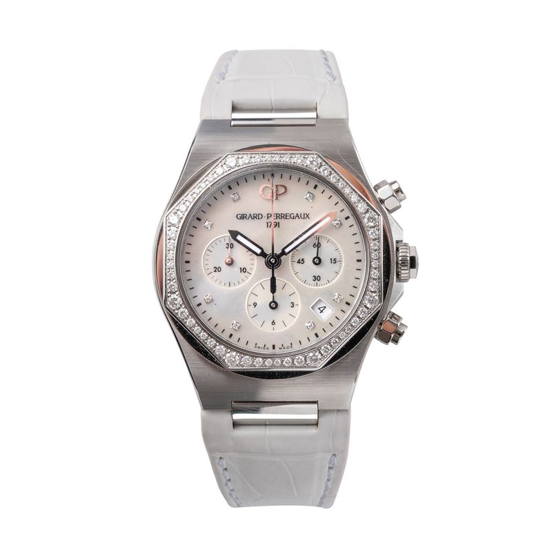 GIRARD PERREGAUX - LAUREATO CHRONOCRONOGRAFO A CARICA AUTOMATICA CON QUADRANTE IN MADREPERLA, GHI...