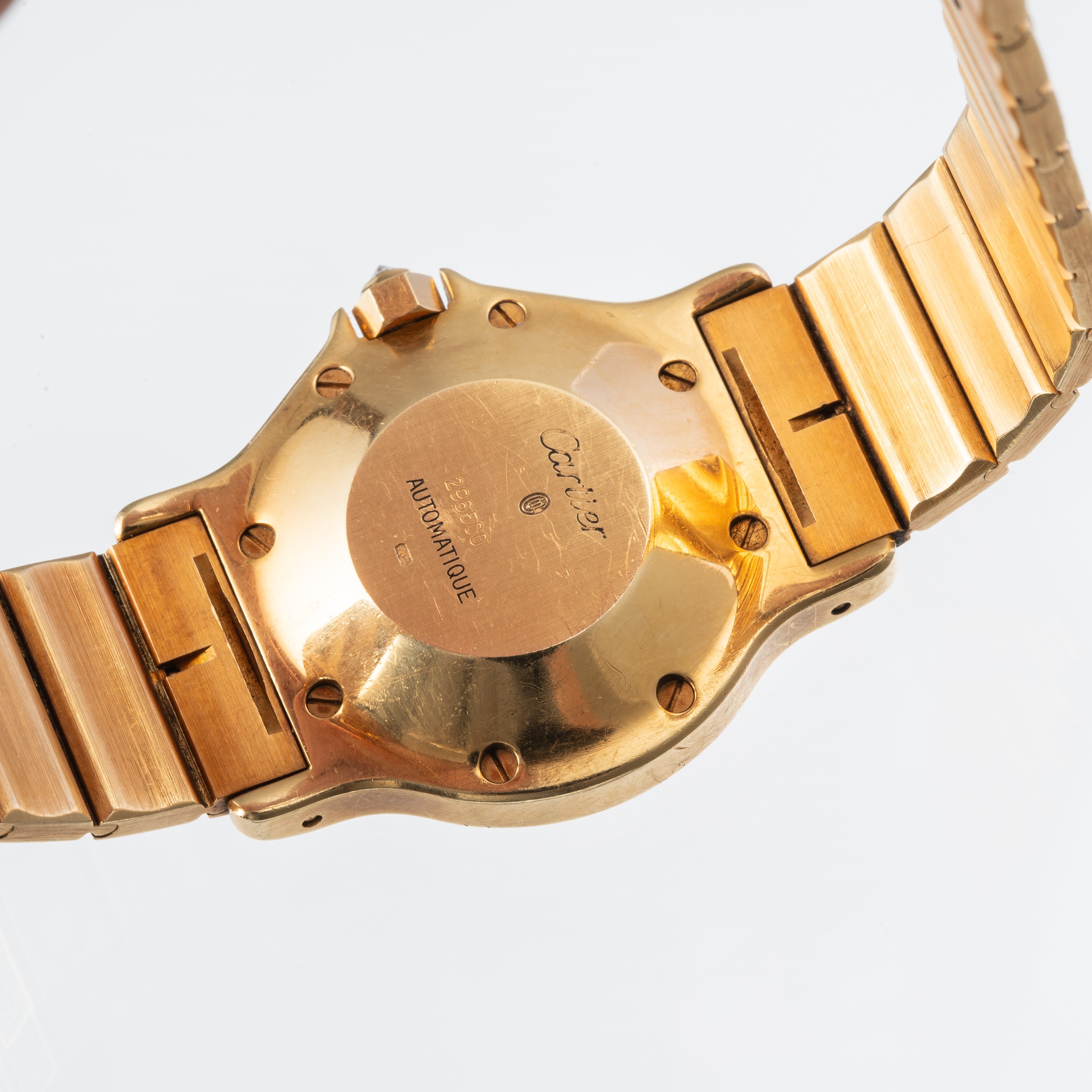 CARTIER - SANTOS 'MISS UNIVERSO'OROLOGIO IN ORO GIALLO 18KT E DIAMANTI A CARICA AUTOMATICA CON QU...