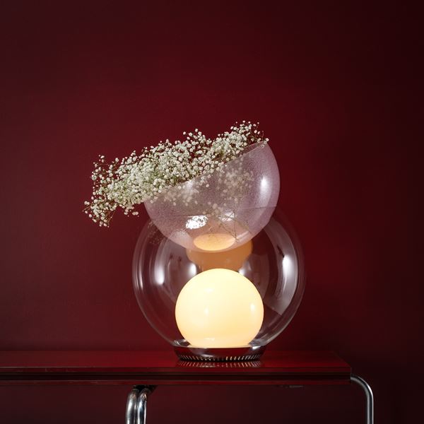 Gae Aulenti - GAE AULENTI, 'GIOVA' LAMP WITH FLOWER VASE
