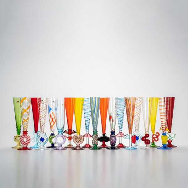 Carolo Moretti - CARLO MORETTI, SET OF 19 GLASSES