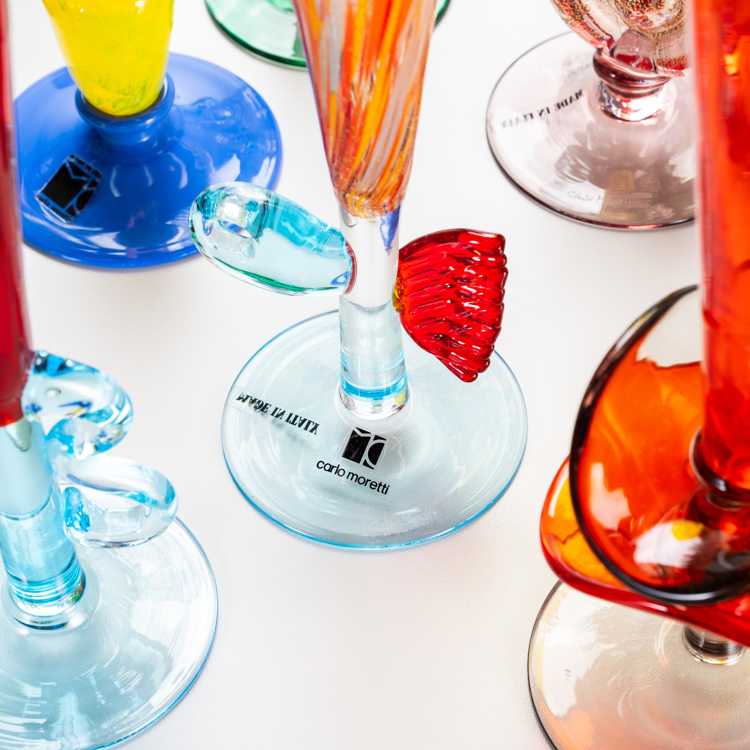 CARLO MORETTI, SET DI 19 CALICI