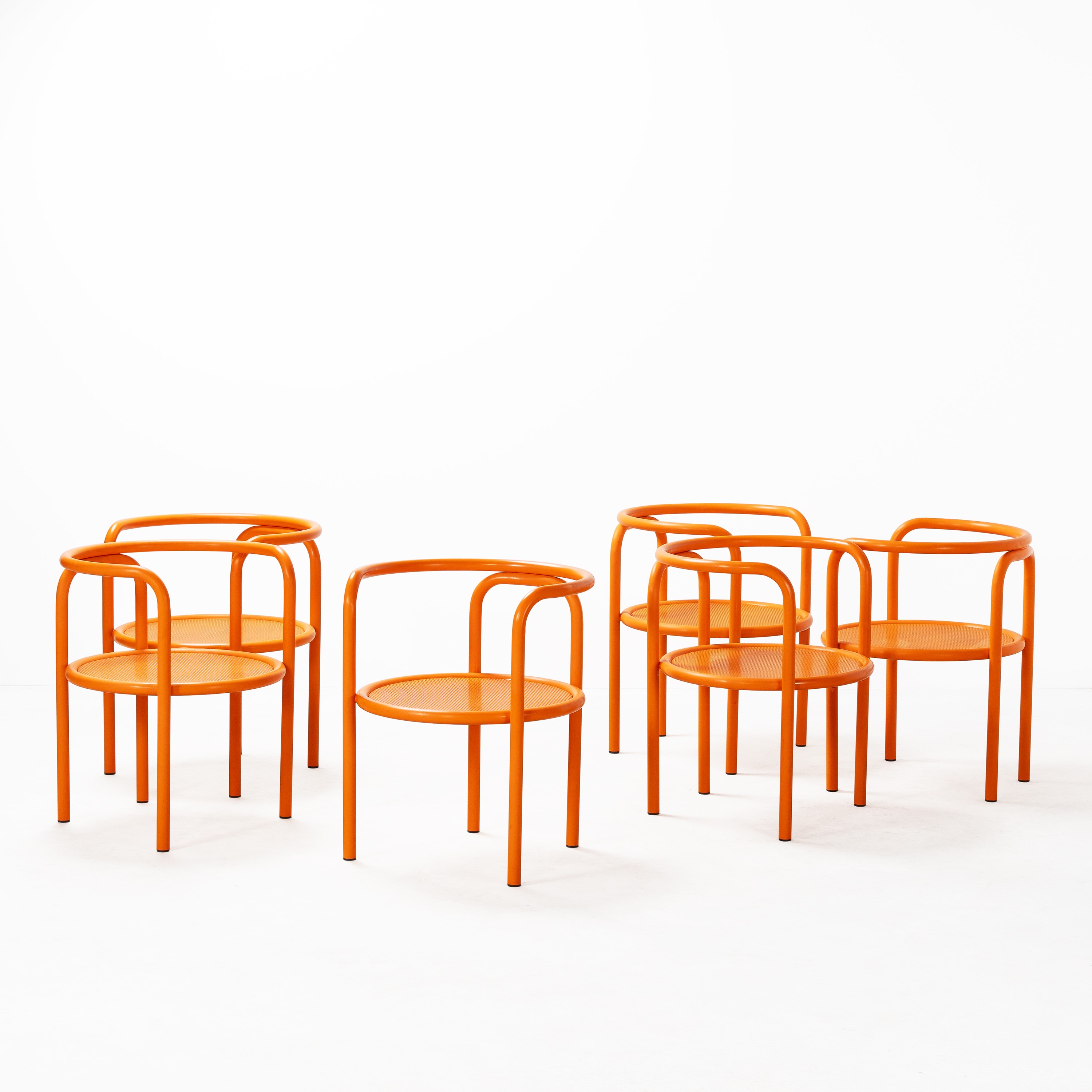 GAE AULENTI, SET DI SEI SEDIE 'LOCUS SOLUS'