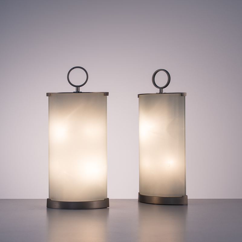GIO PONTI, COPPIA DI LAMPADE 'PIRELLINE'