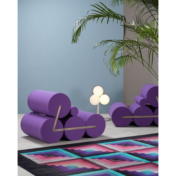 AURO TRIVELLATO, PAIR OF '5 C' LOUNGE CHAIRS