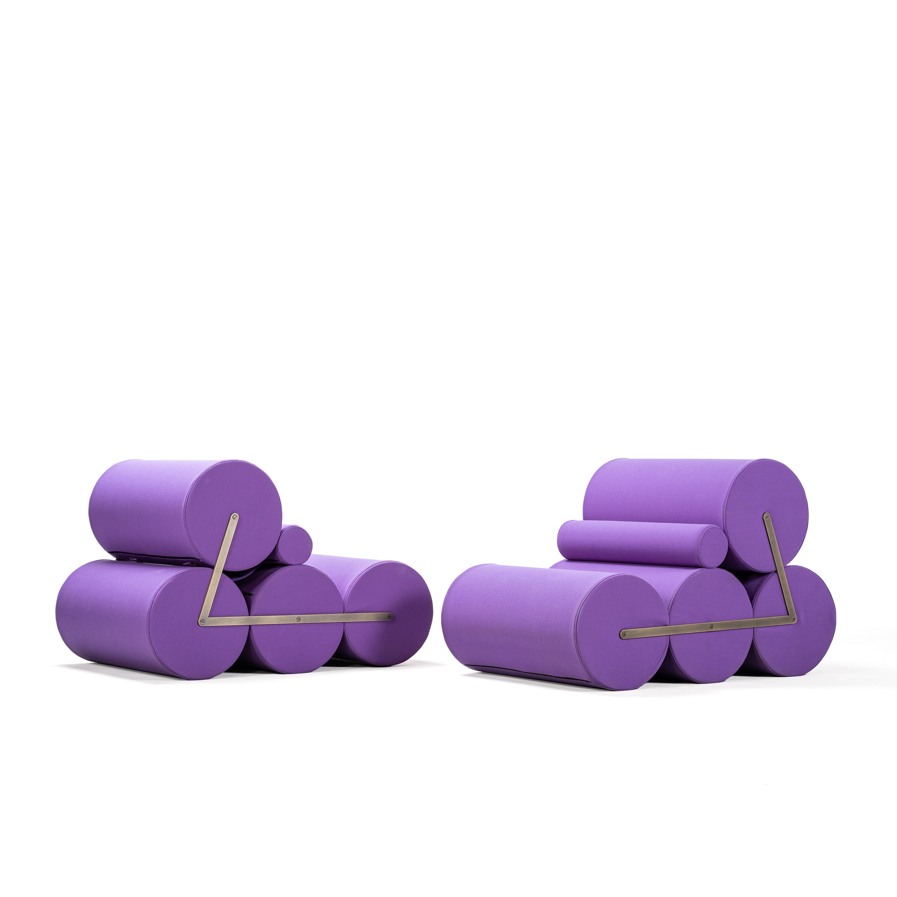 AURO TRIVELLATO, COPPIA DI POLTRONE LOUNGE 5 C