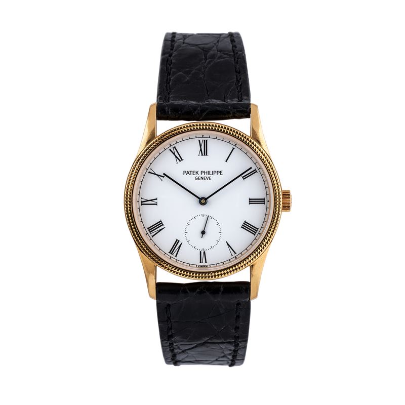 PATEK PHILIPPE - CALATRAVAOROLOGIO SOLO TEMPO A CARICA MANUALE IN ORO GIALLO 18KT CON PICCOLI SEC...