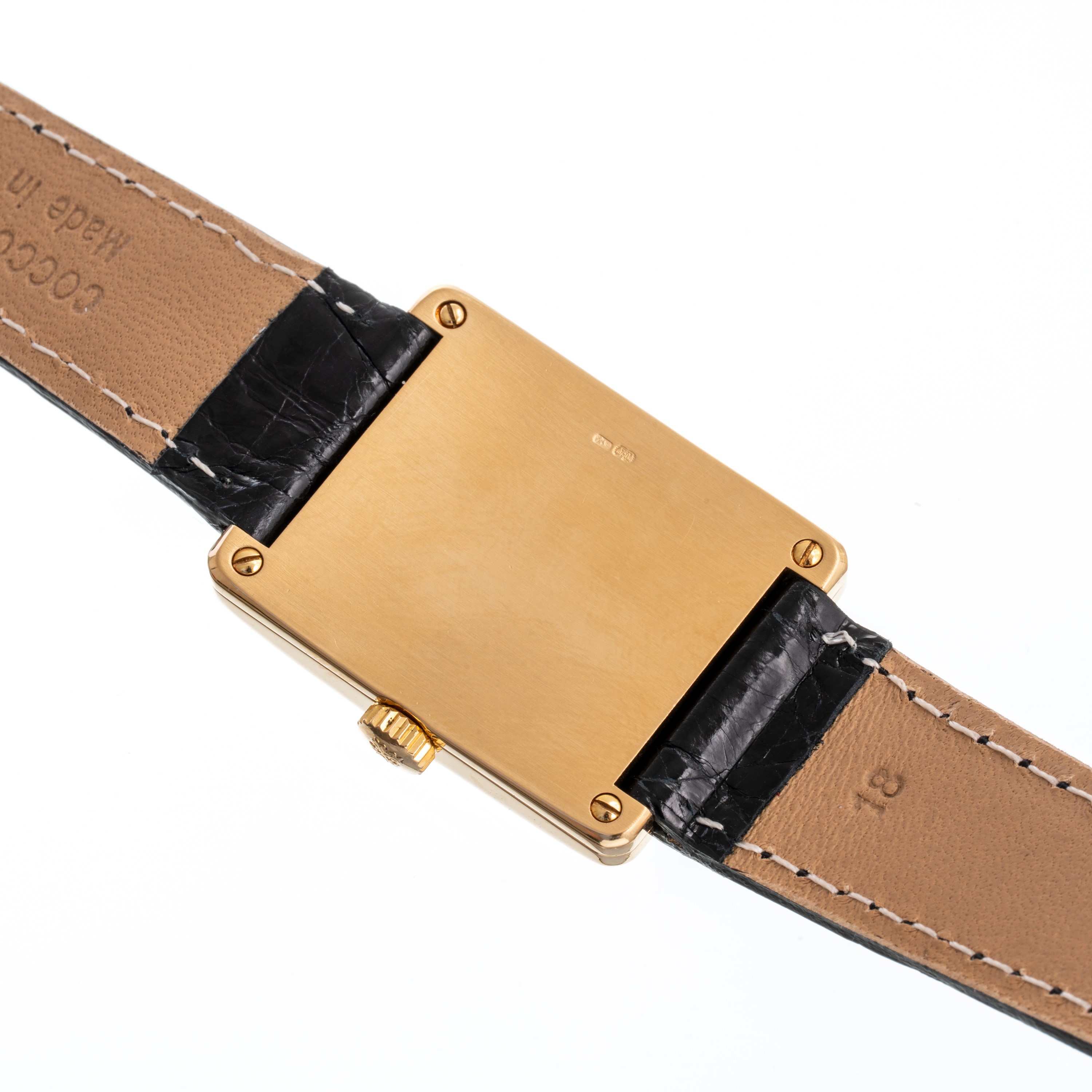 PATEK PHILIPPE - GONDOLOOROLOGIO SOLOTEMPO IN ORO GIALLO 18KT CON CASSA A SCALINO, PICCOLI SECOND...