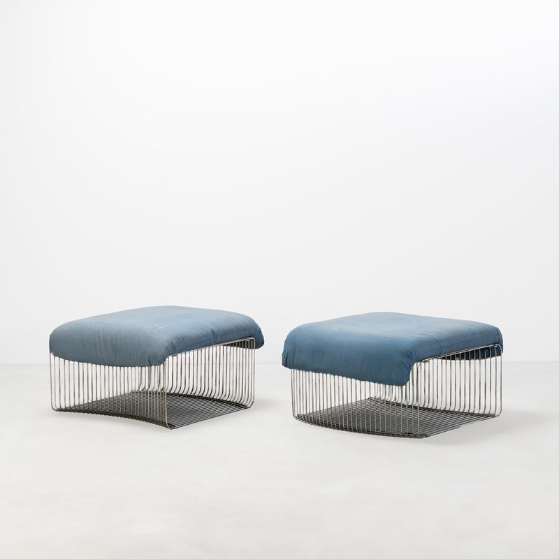 VERNER PANTON, COPPIA DI SGABELLI 'PANTONOVA' 125 T