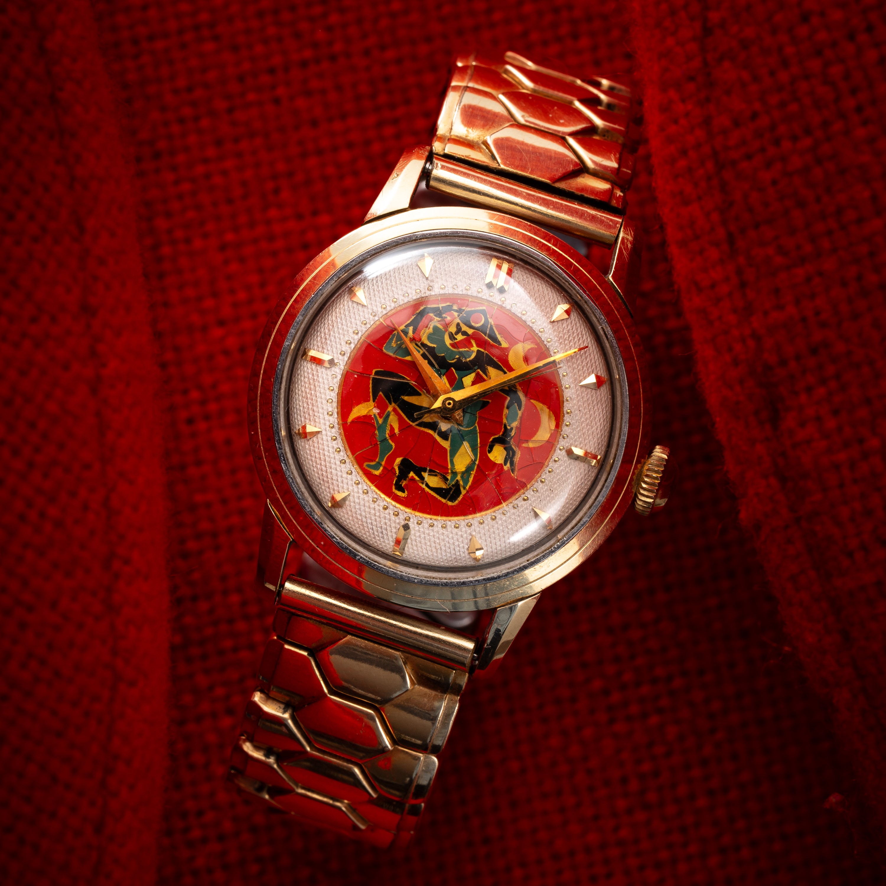 J.RICHARD WATCH OROLOGIO A CARICA AUTOMATICA SOLO TEMPO CON QUADRANTE SMALTATO 'CRACKELE’'