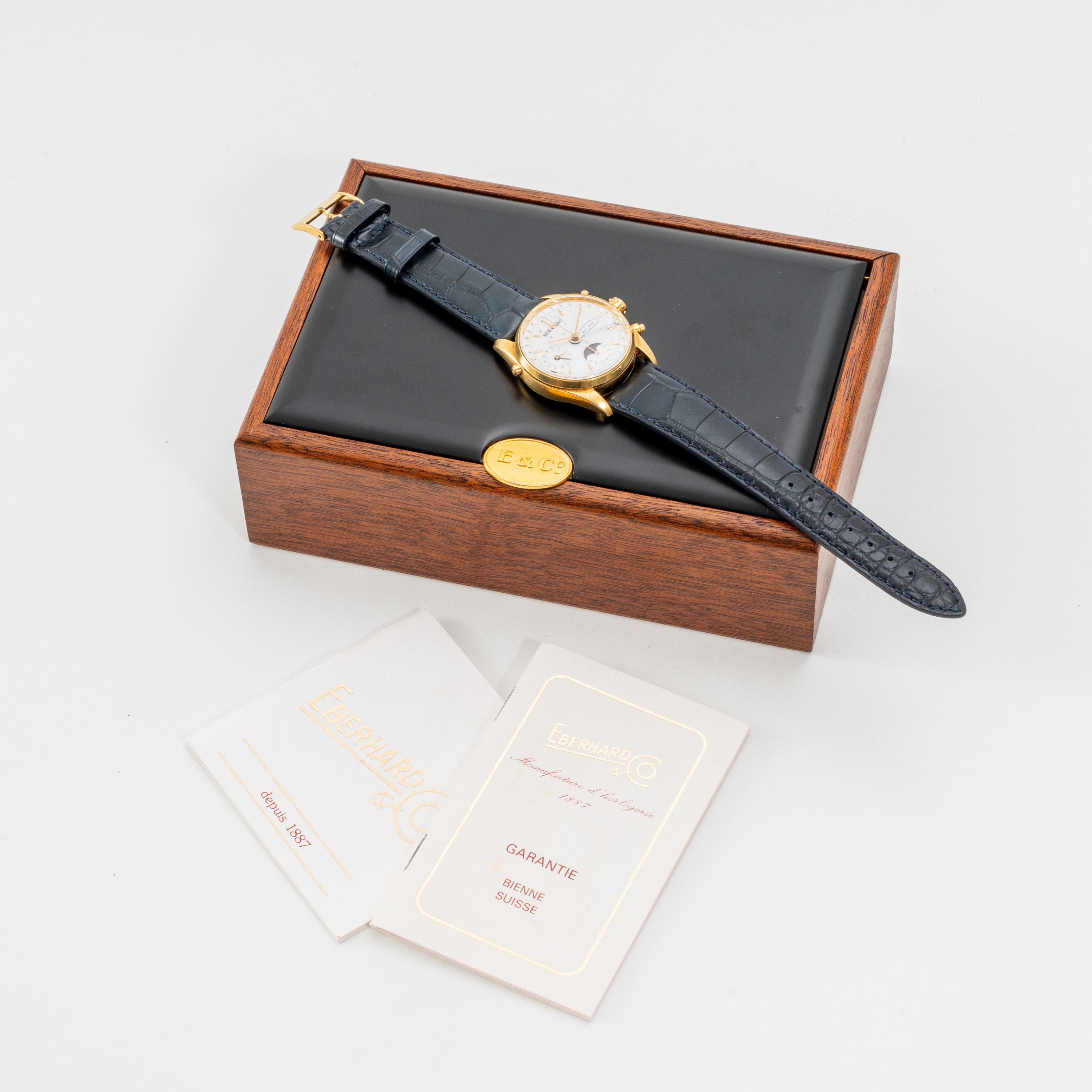 EBERHARD - NAVIMASTERCRONOGRAFO IN ORO GIALLO 18KT A CARICA AUTOMATICA AUTOMATICO CON CALENDARIO ...