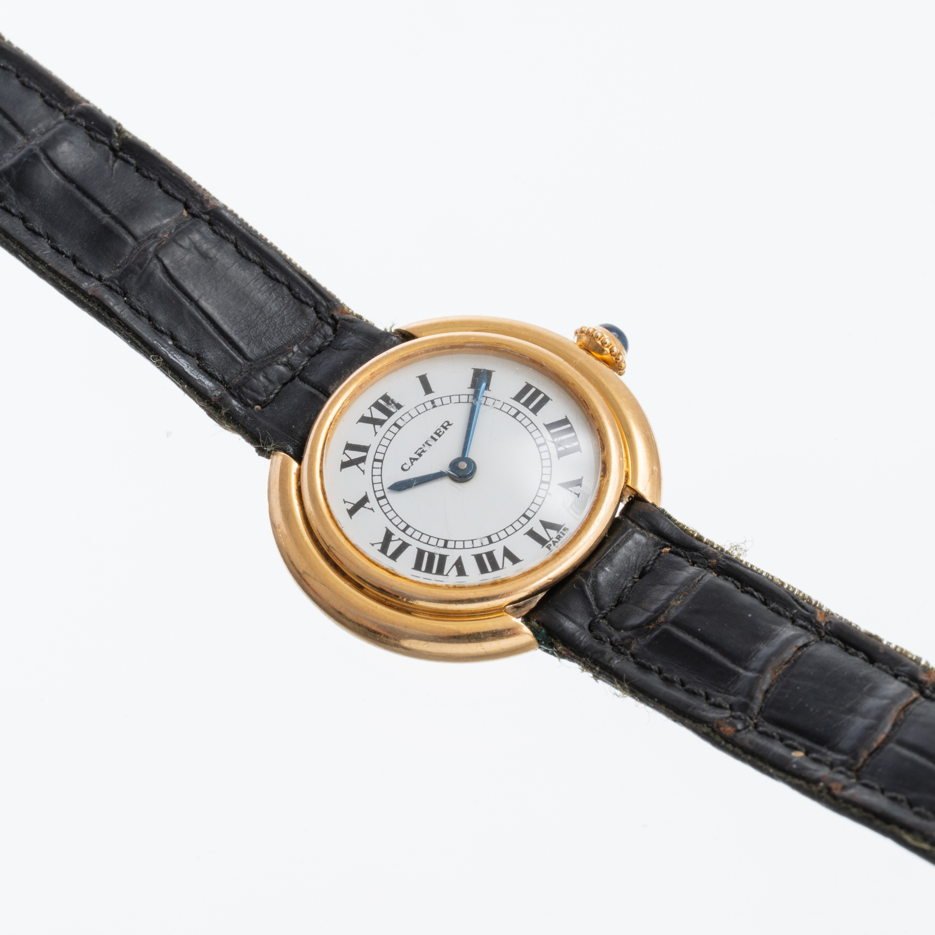 CARTIER - ELLIPSEOROLOGIO SOLO TEMPO A CARICA MANUALE IN ORO GIALLO 18K CON DEPLOYANTE ORO GIALLO...