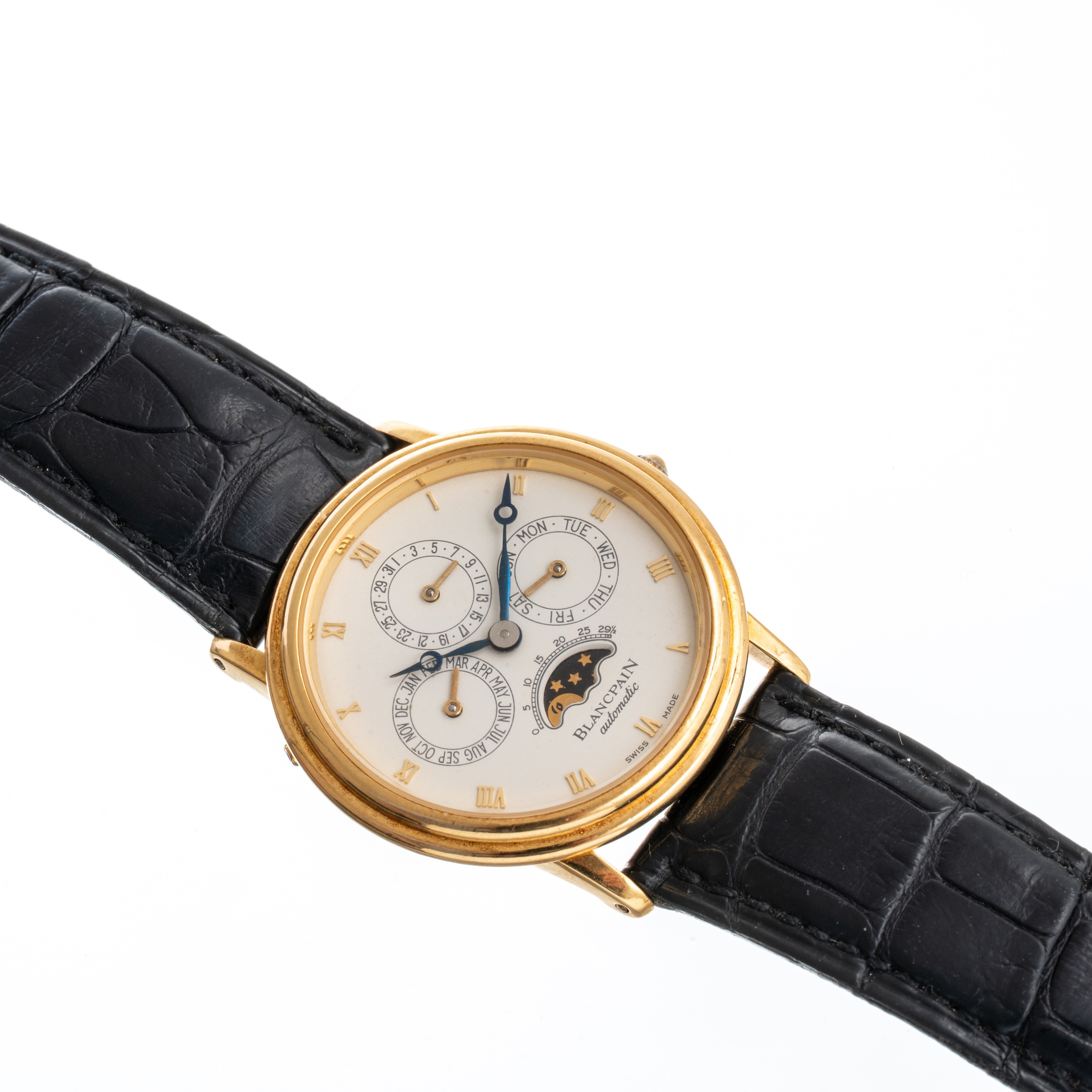 BLANCPAIN - VILLERET PERPETUAL CALENDARCALENDARIO PERPETUO A CARICA AUTOMATICA IN ORO GIALLO 18KT...