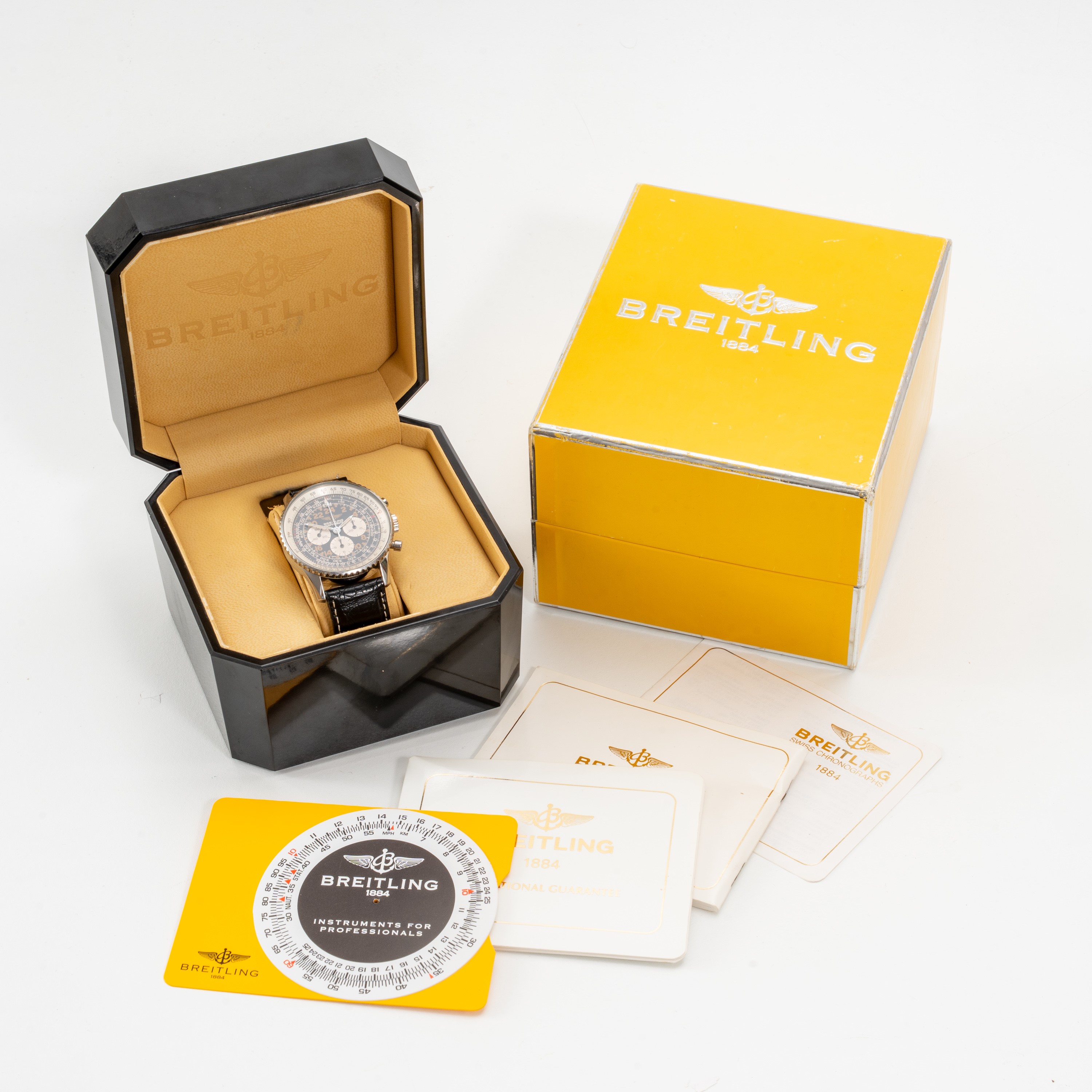 BREITLING - NAVITIMER COSMONAUTECRONOGRAFO IN ACCIAIO A CARICA MANUALE CON QUADRANTE 24 ORE