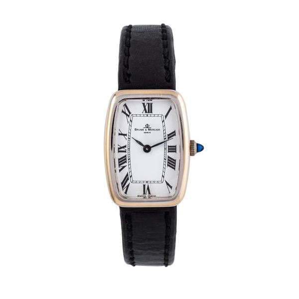 BAUME ET MERCIER - BAUME & MERICER - FABERGE' 18KT WHITE GOLD MANUAL WINDING WATCH WITH WHITE DIAL