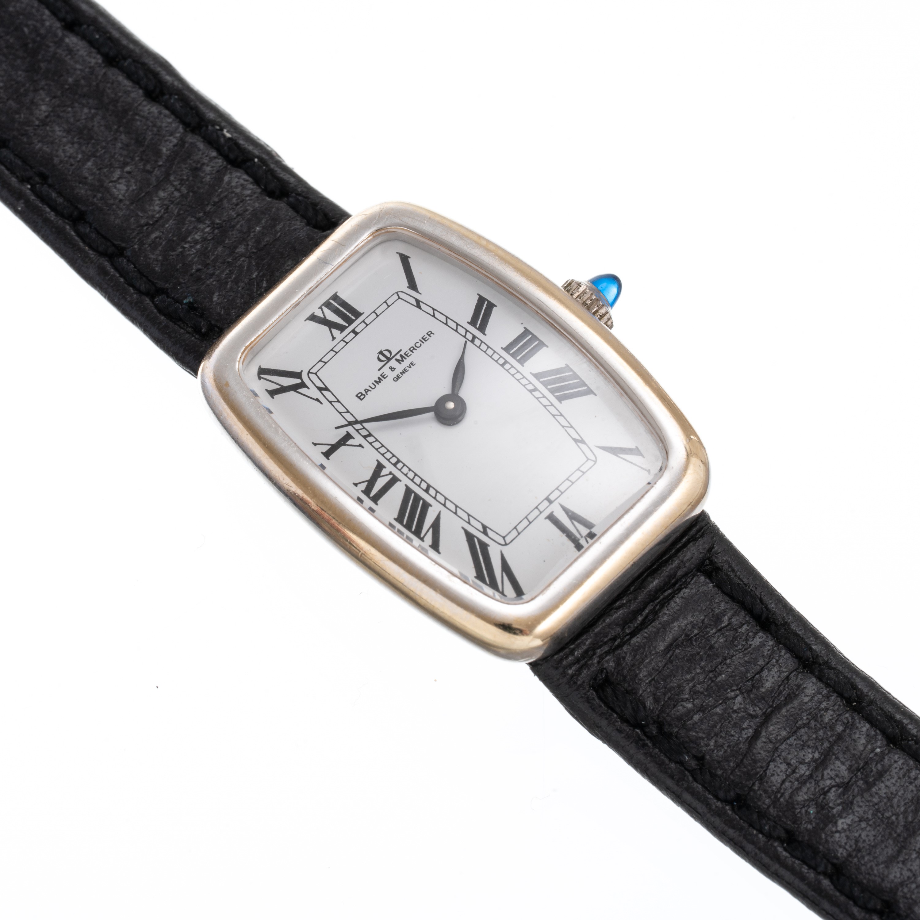 BAUME & MERICER - FABERGE'OROLOGIO SOLO TEMPO CARICA MANUALE IN ORO BIANCO 18KT CON QUADRANTE BIA...