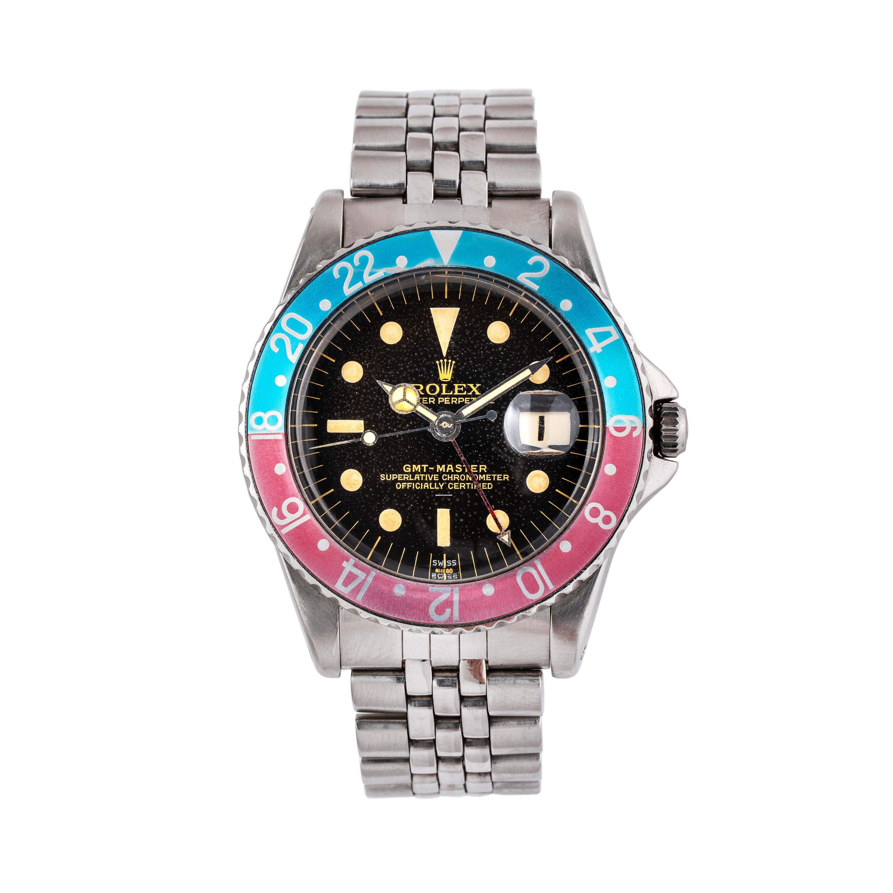 ROLEX - GMT MASTEROROLOGIO IN ACCIAIO A CARICA AUTOMATICA CON QUADRANTE MARRONE UNDERLINE DOPPIO ...