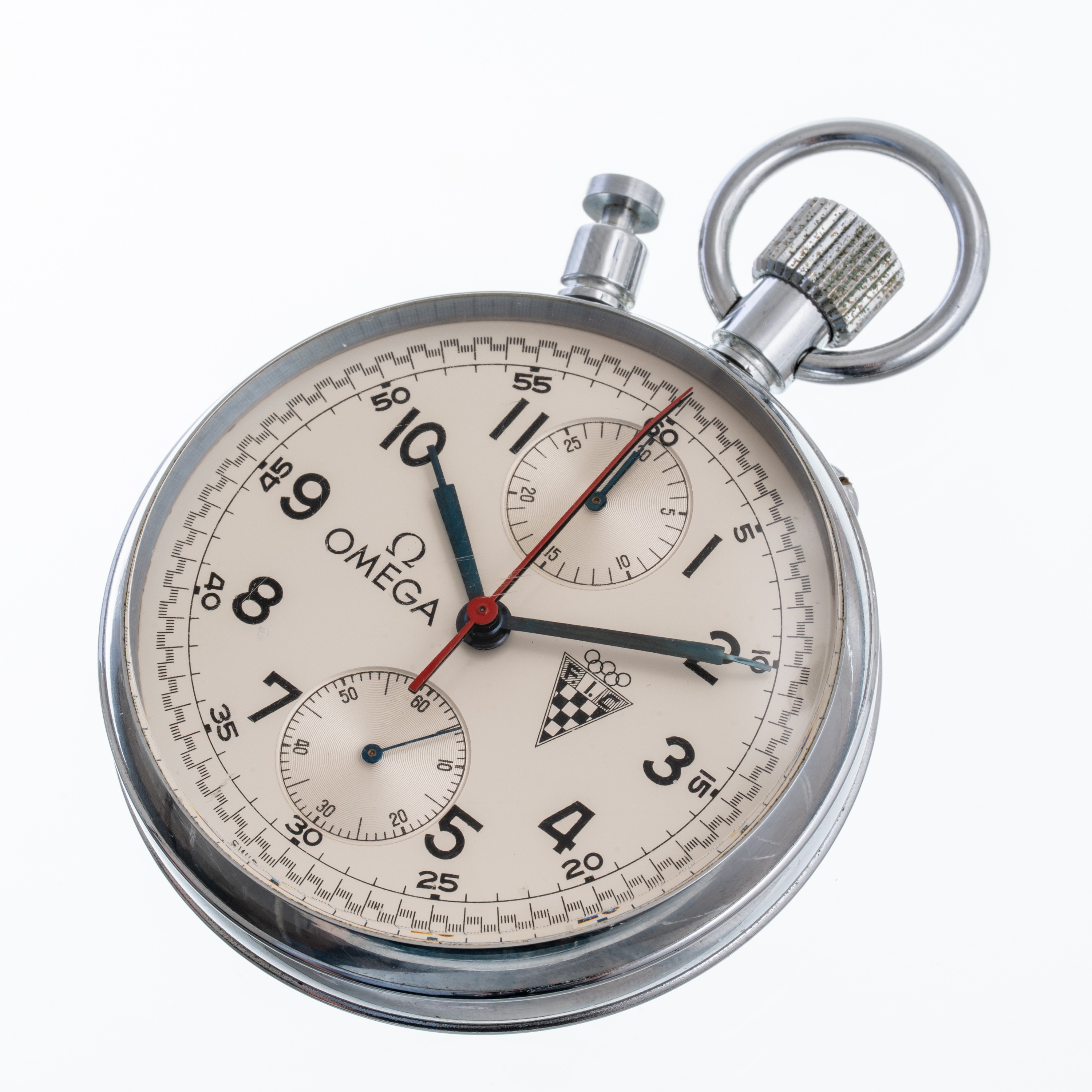 OMEGA - CRONOMETRO DA GARACRONOMETRO DA GARA RATTRAPPANTE 'FEDERAZIONE ITALIANA CRONOMETRISTI UDI...