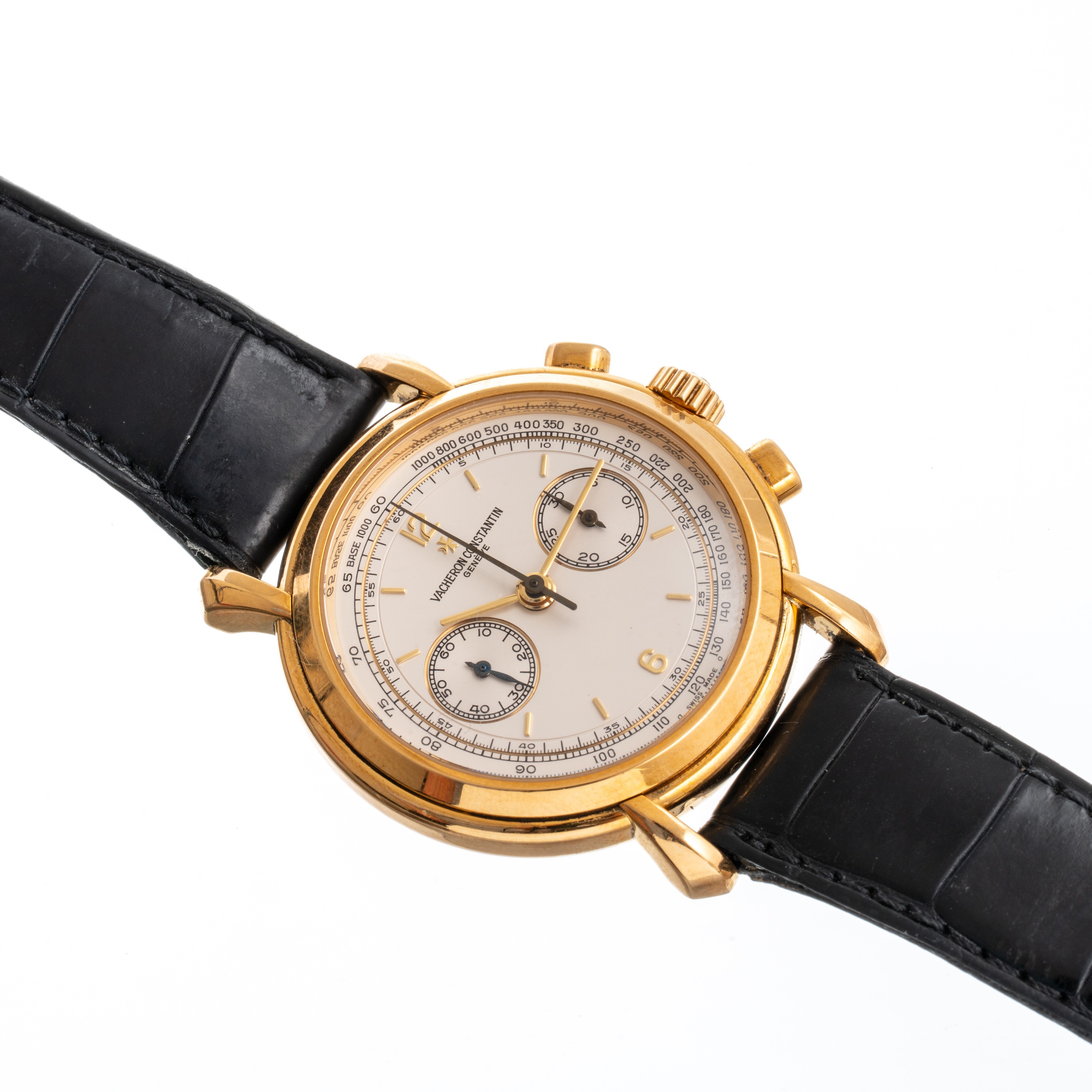 VACHERON CONSTANTIN - HISTORIQUE CHRONOGRAPHCRONOGRAFO A CARICA MANUALE IN ORO GIALLO 18KT CON QU...