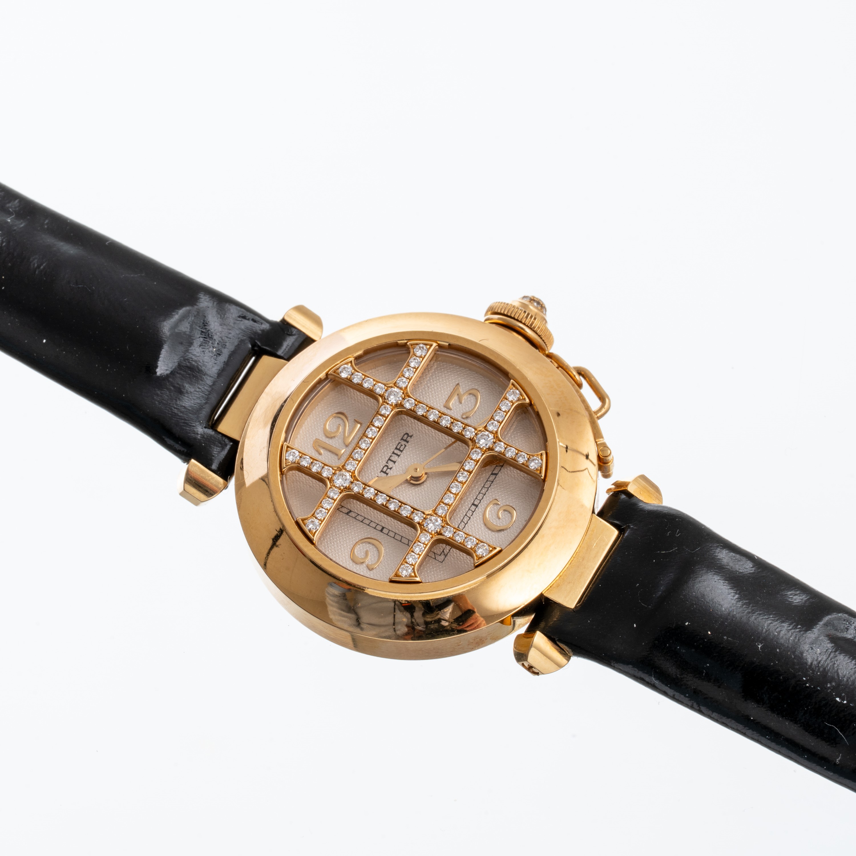 CARTIER - PASHA GRILLEOROLOGIO SOLO TEMPO A CARICA AUTOMATICA IN ORO GIALLO 18KT