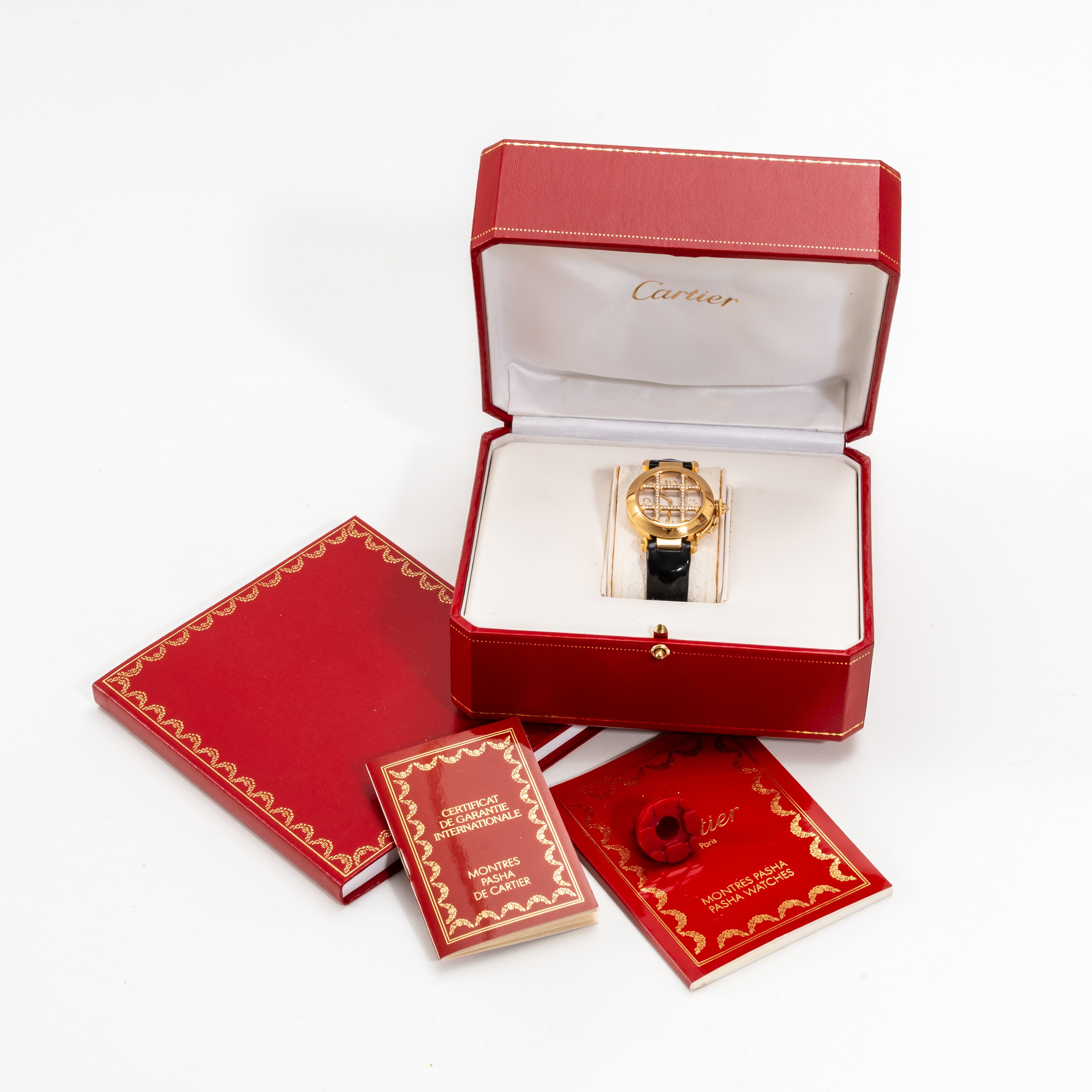 CARTIER - PASHA GRILLEOROLOGIO SOLO TEMPO A CARICA AUTOMATICA IN ORO GIALLO 18KT