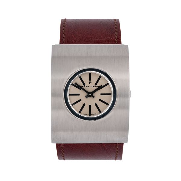 PIERRE CARDIN - PIERRE CARDIN - DRIVER MANUAL WINDING SHAPE WATCH IN STEEL