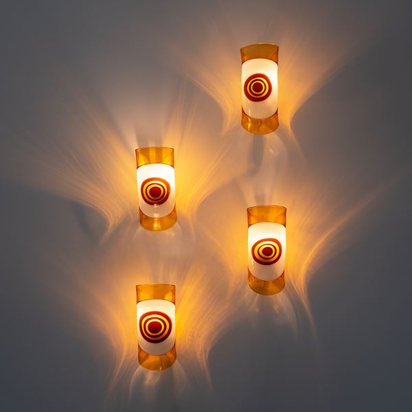 Gianmaria Potenza - GIANMARIA POTENZA, SET OF FOUR 'CARTOCCIO' WALL LIGHTS