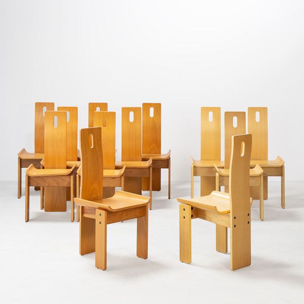 Edoardo Landi - EDOARDO LANDI, TWELVE 'DIAGO' CHAIRS